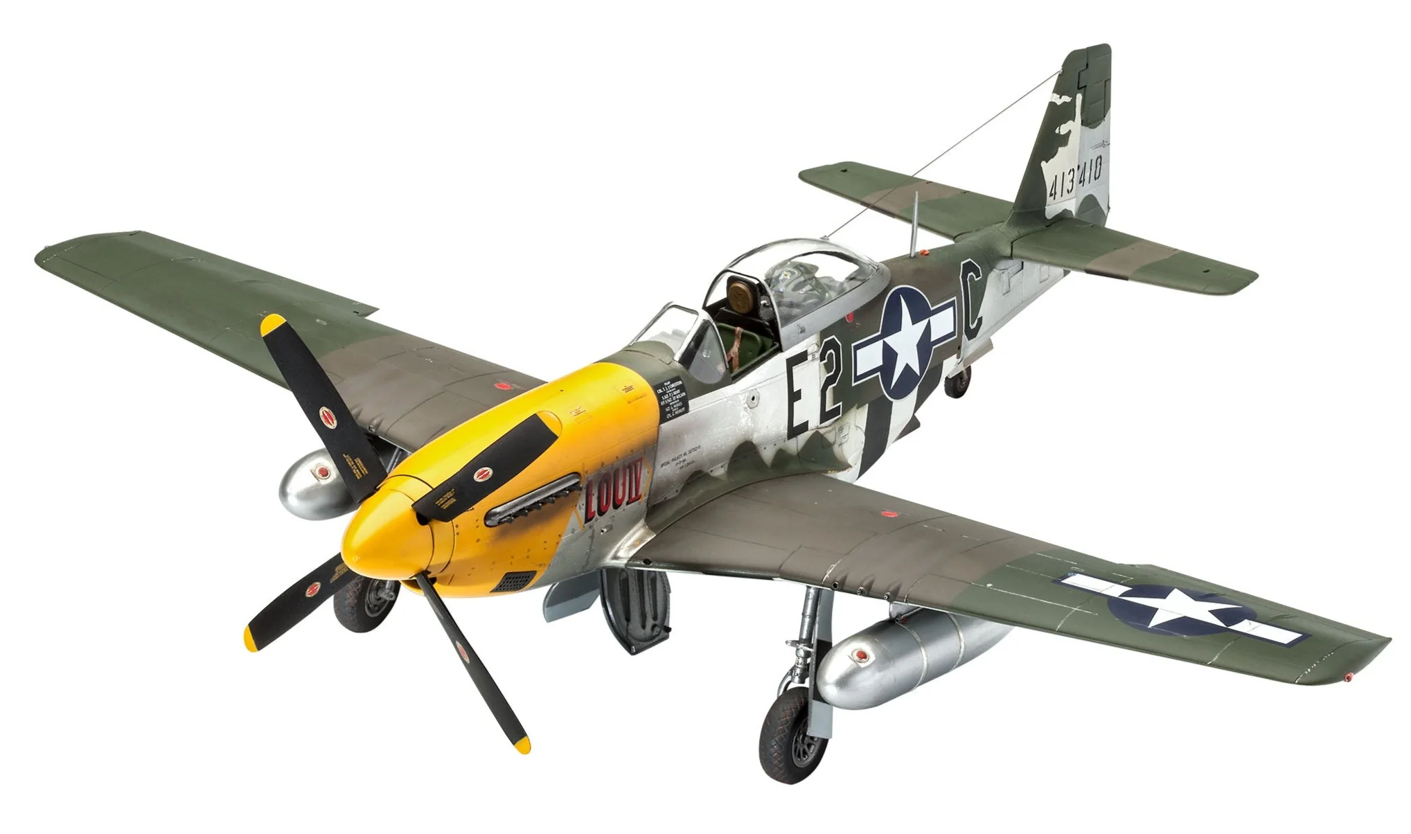 03944 P-51D-5NA Mustang (early version) (1:32 Scale) Model Kit - Image 2