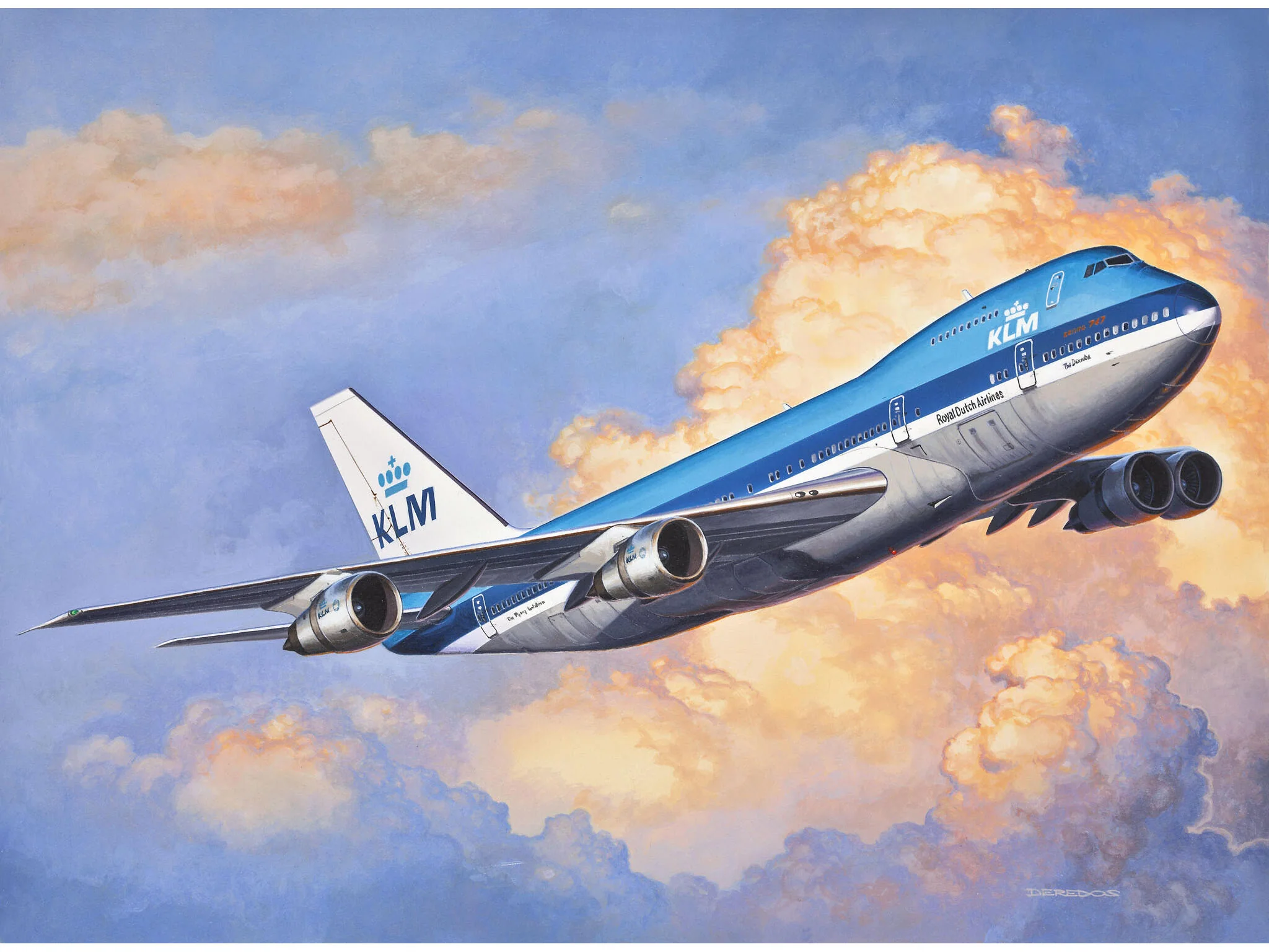 03999 Boeing 747-200 "KLM" Model Kit