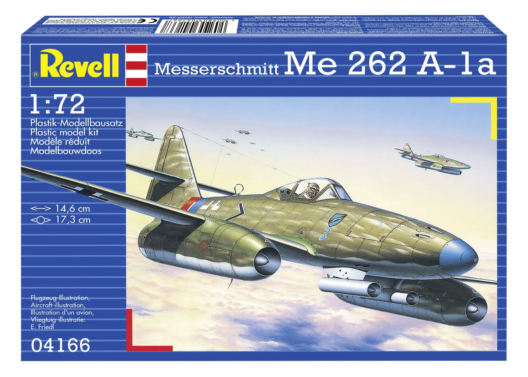 04166 Messerschmitt Me 262 A1a Model Kit - Image 3