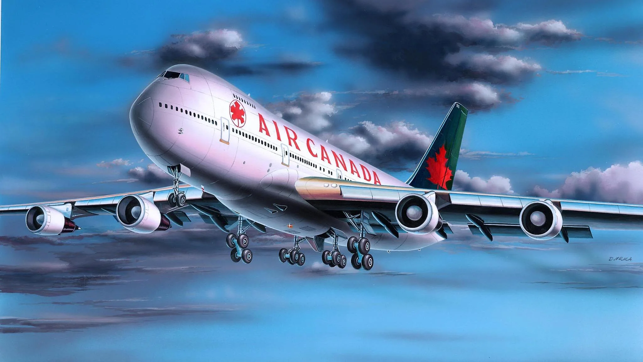 04210 Boeing 747-200 "Air Canada" Model Kit