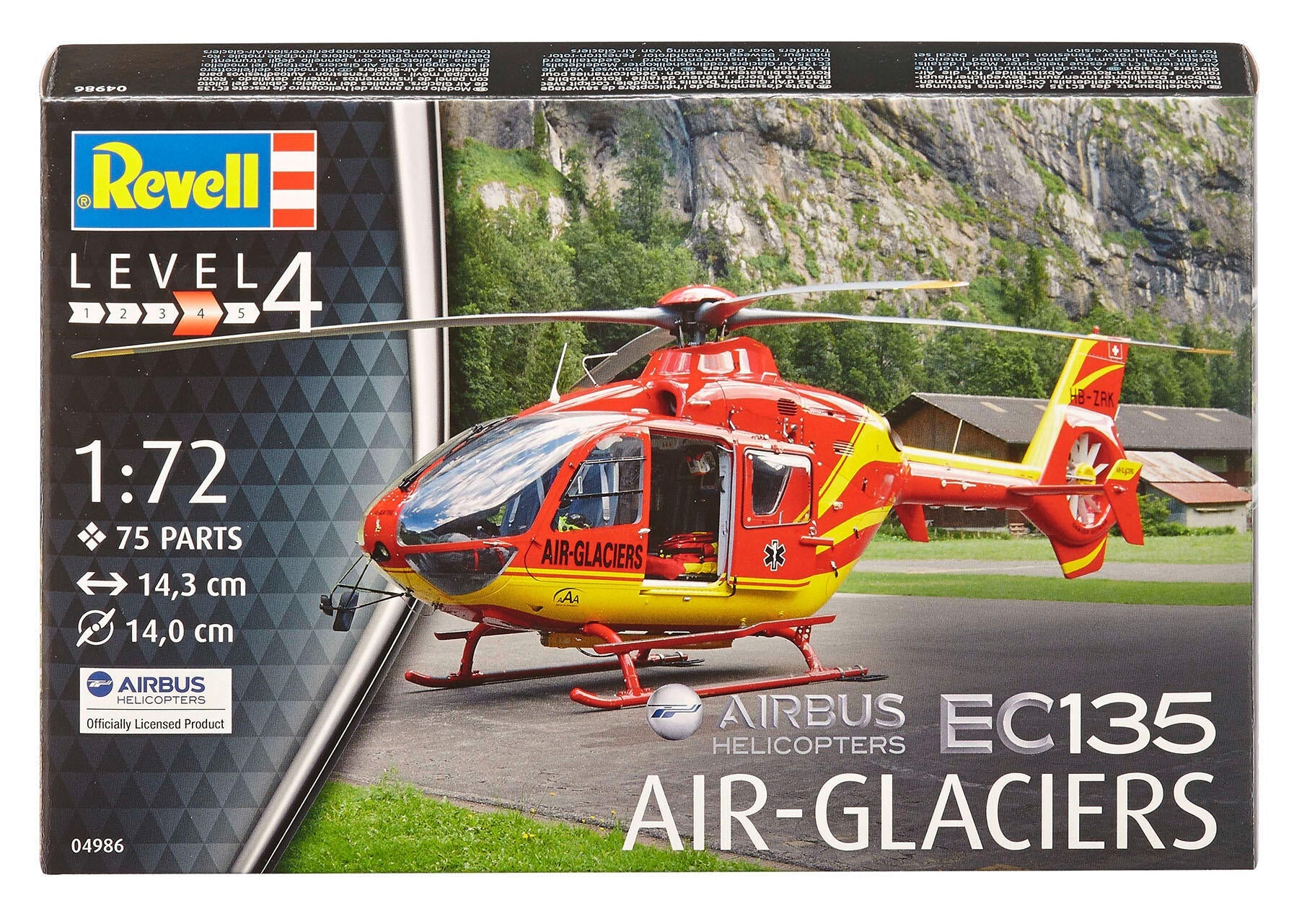 04986 Airbus Helicopters EC135 "Air-Glaciers" Model Kit - Image 7