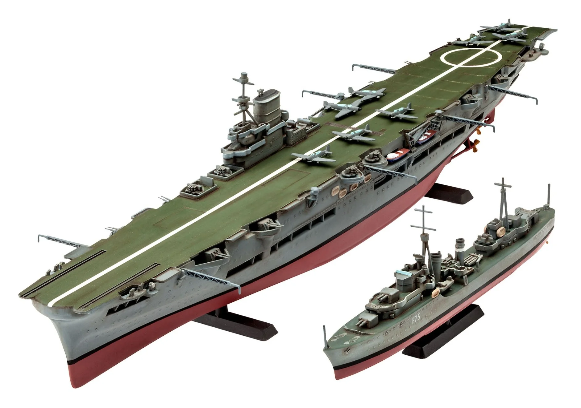 05149 British HMS Ark Royal & Tribal Class Destroyer (1:720) Model Kit - Image 2