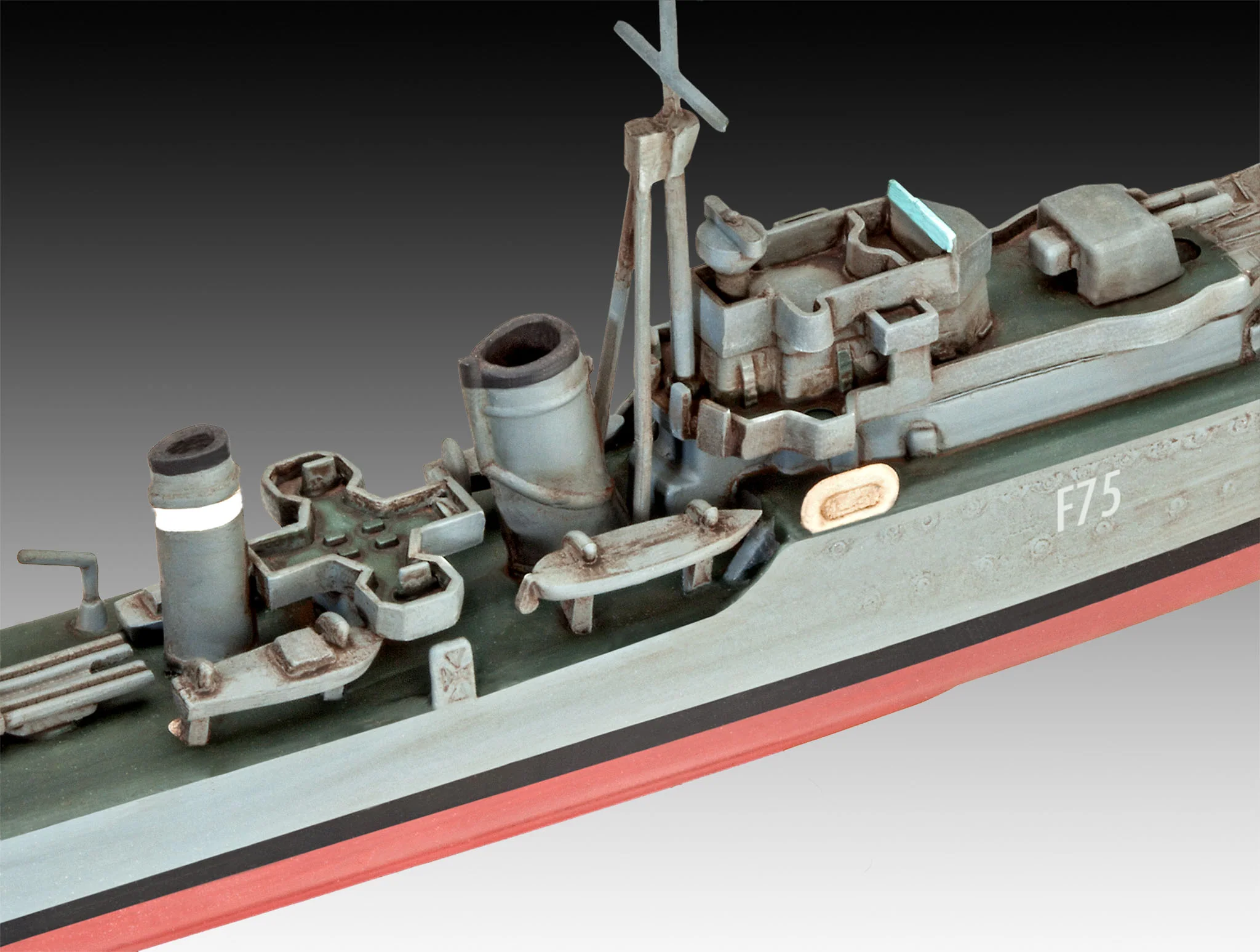 05149 British HMS Ark Royal & Tribal Class Destroyer (1:720) Model Kit - Image 3