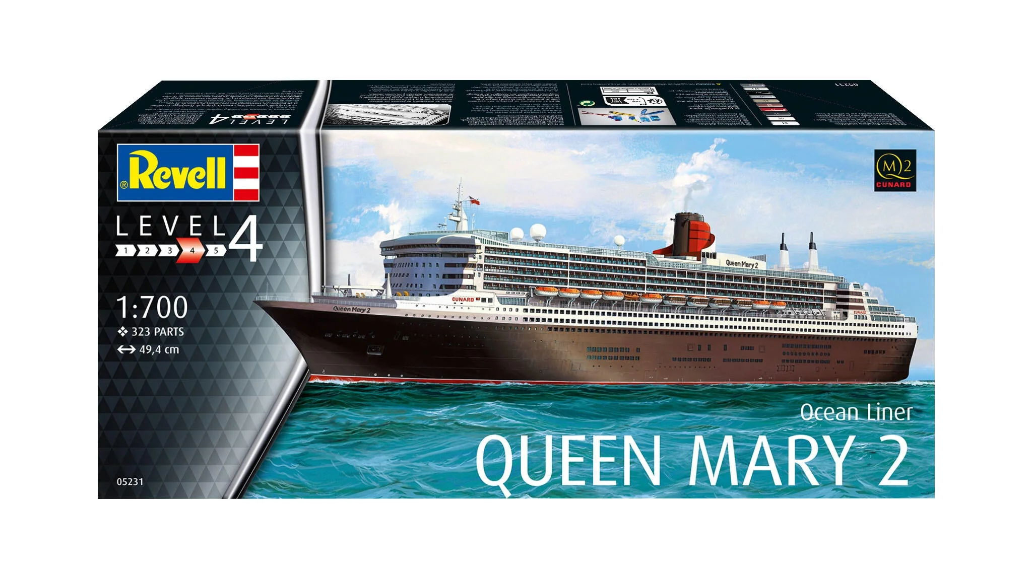 05231 Ocean Liner Queen Mary 2 Model Kit - Image 9