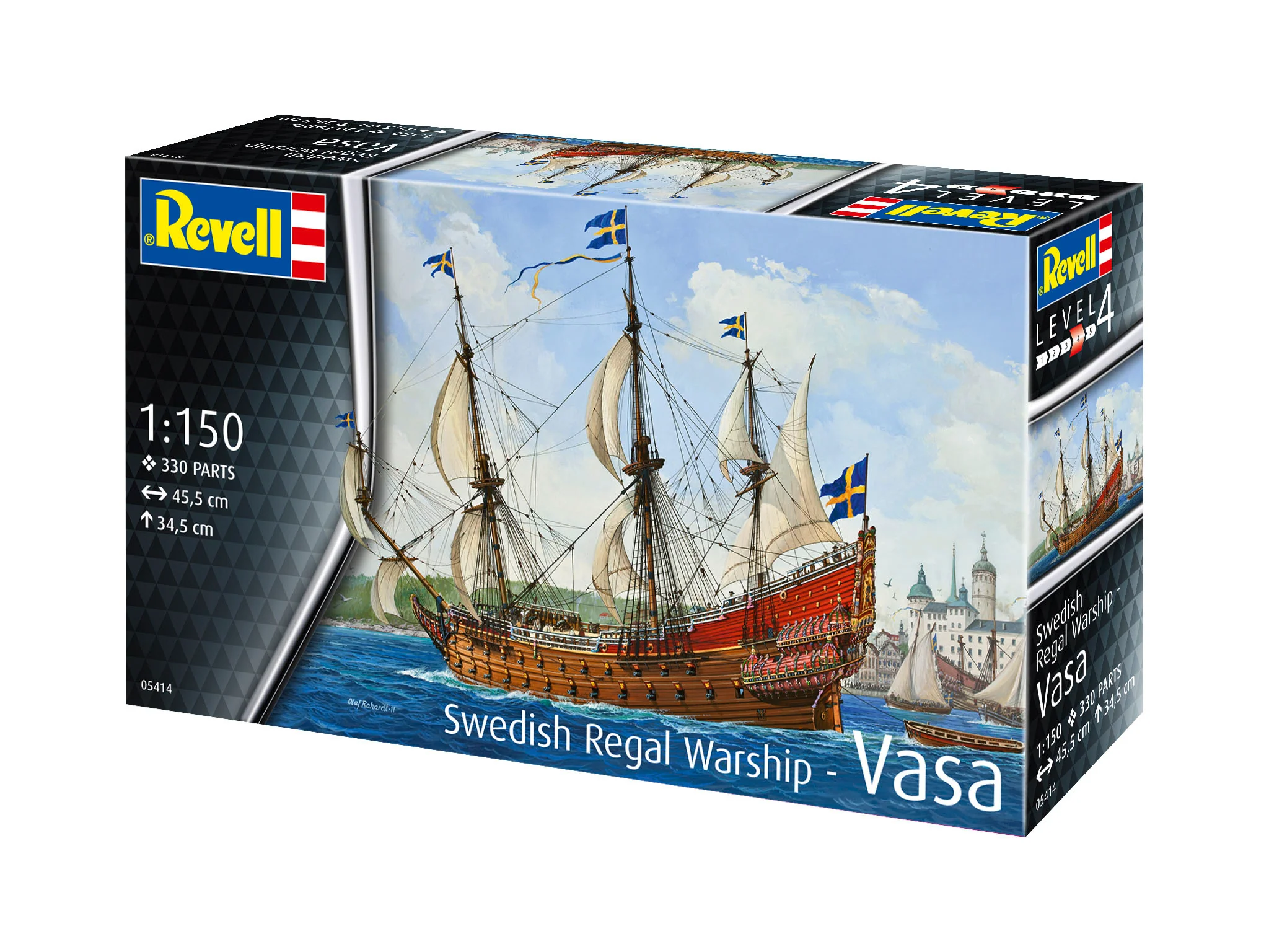 05414 Swedish Regal Warship "Vasa" Model Kit - Image 13