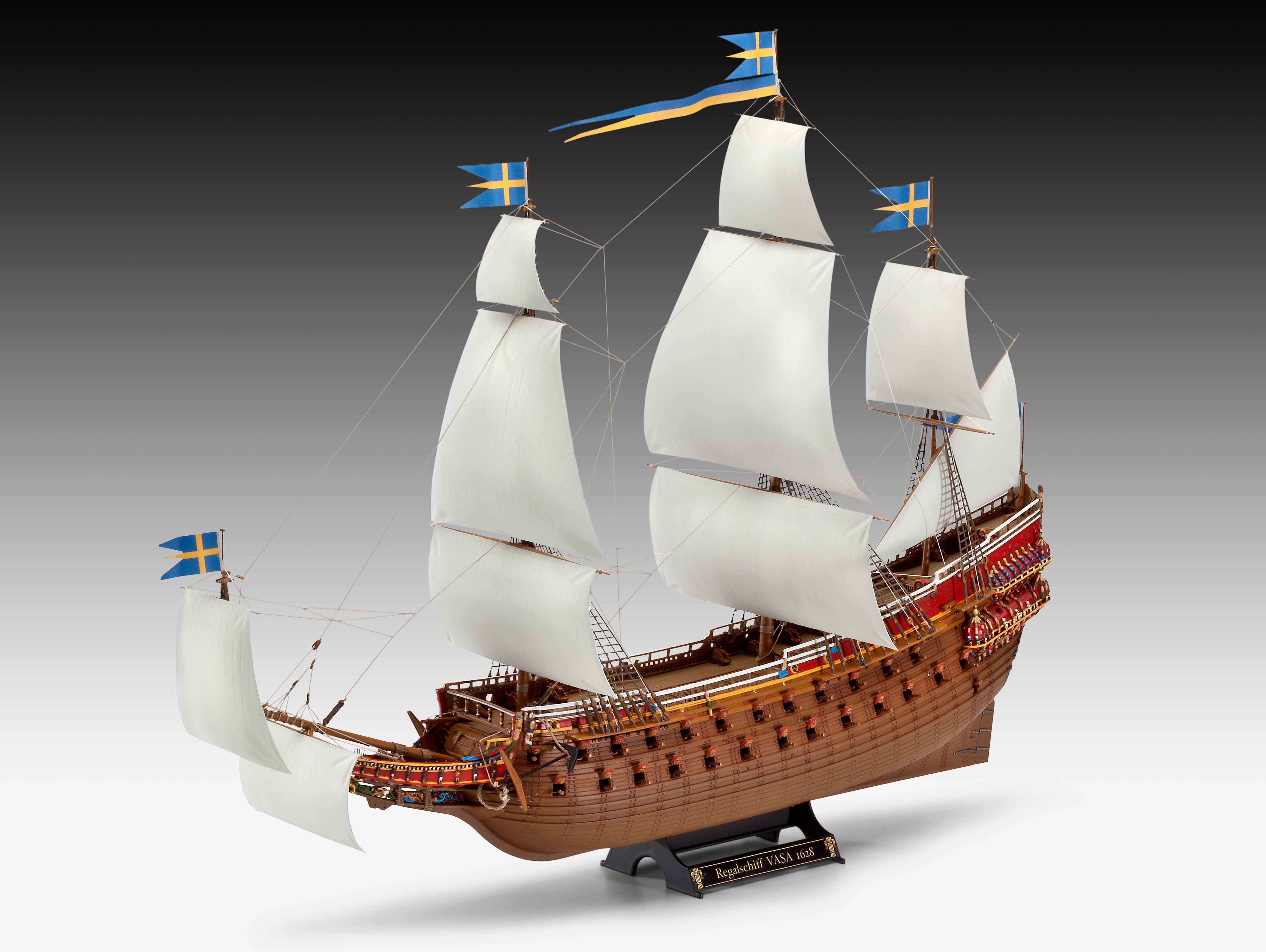05414 Swedish Regal Warship "Vasa" Model Kit - Image 3