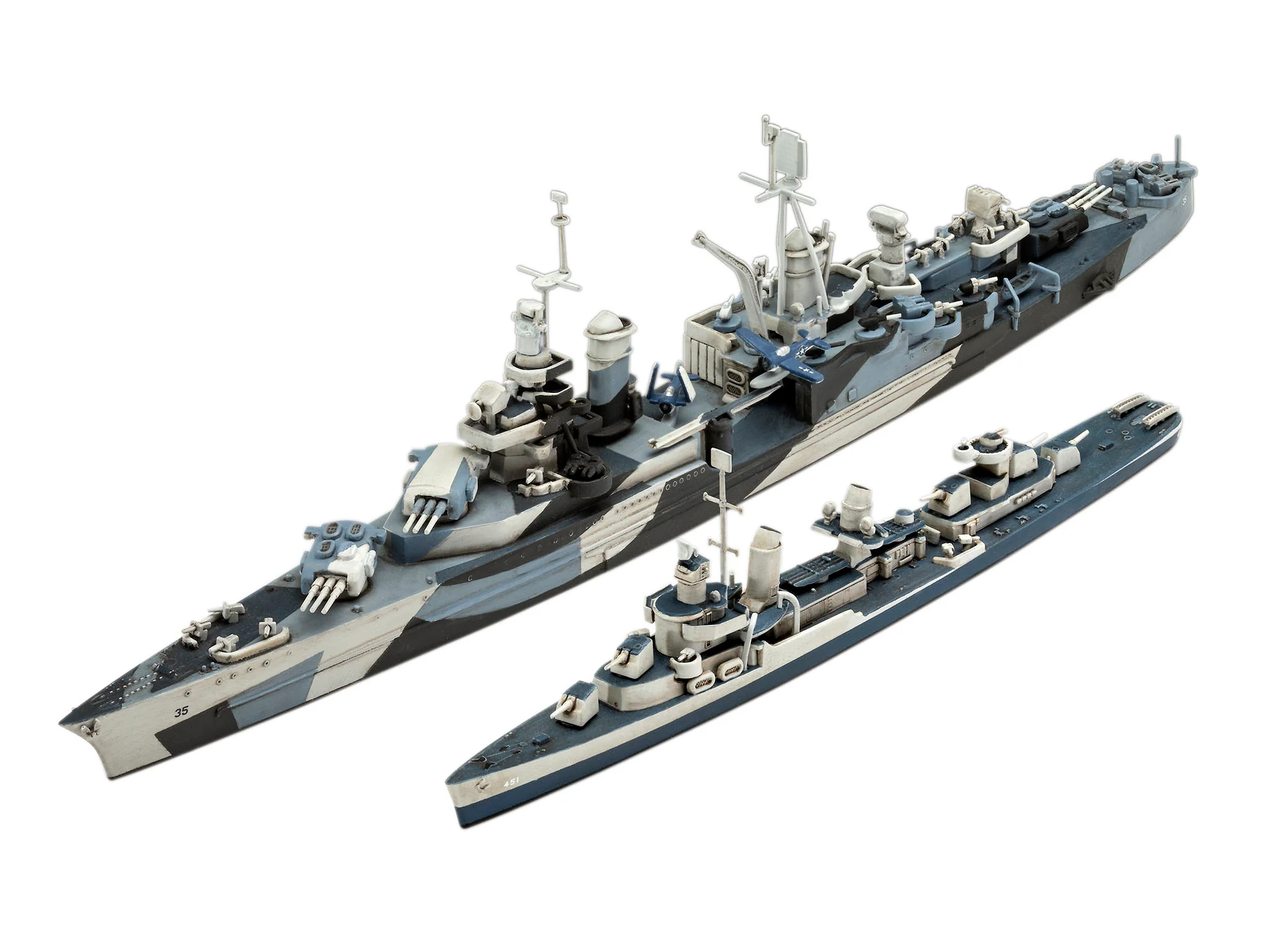 05644 Gift Set Pacific Warriors (USS Fletcher & Indianapolis) Model Kit