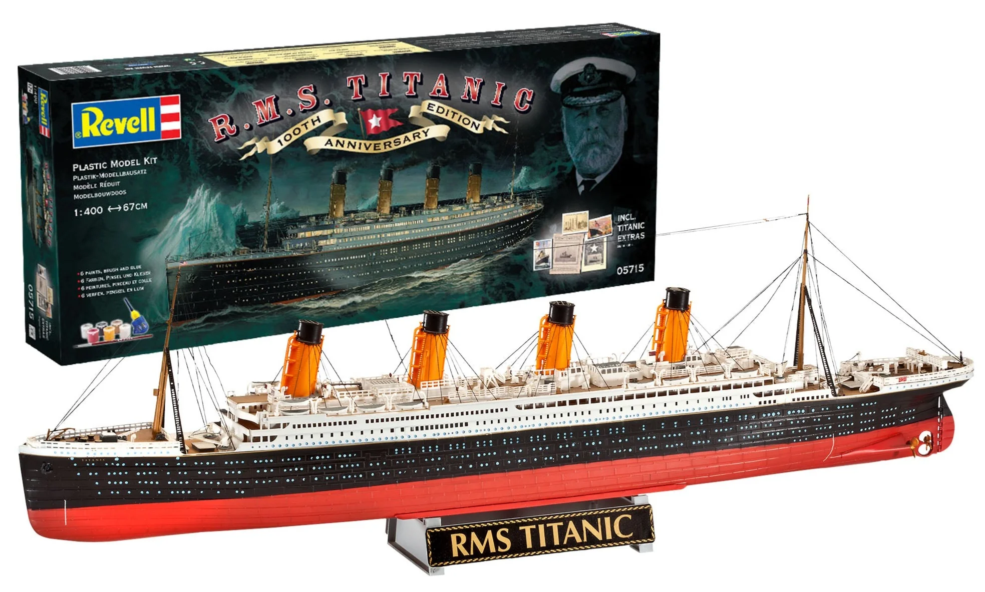 05715 RMS Titanic 100th Anniversary Edition Gift Set (1:400) Model Kit - Image 2