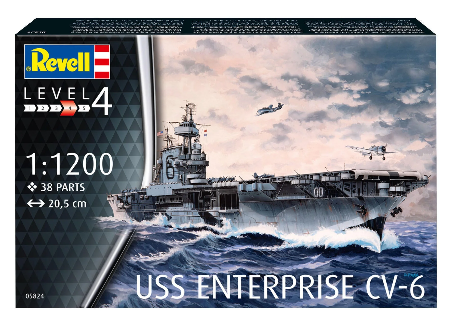 05824 USS Enterprise CV-6 Model Kit - Image 6