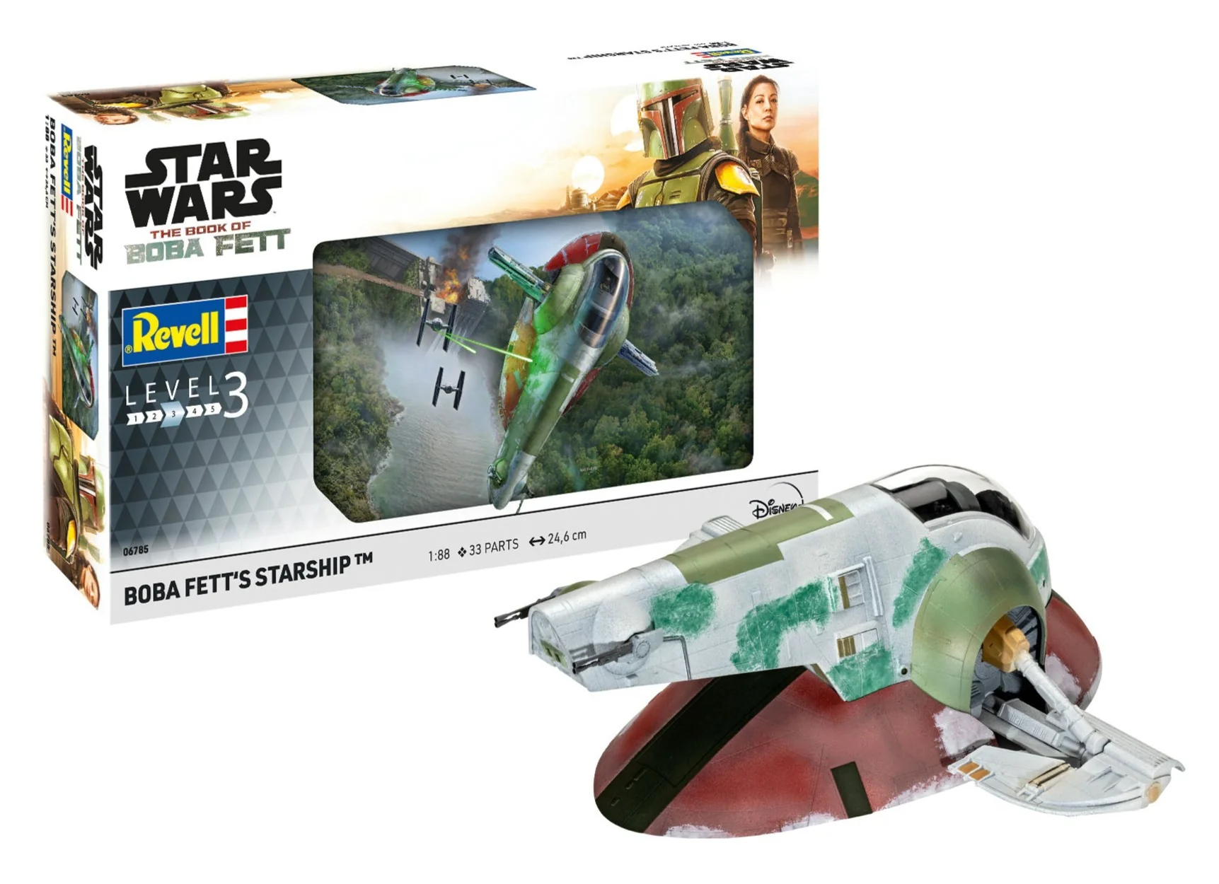 06785 Star Wars The Mandalorian Boba Fett's Starship(1:88 Scale) Model Kit