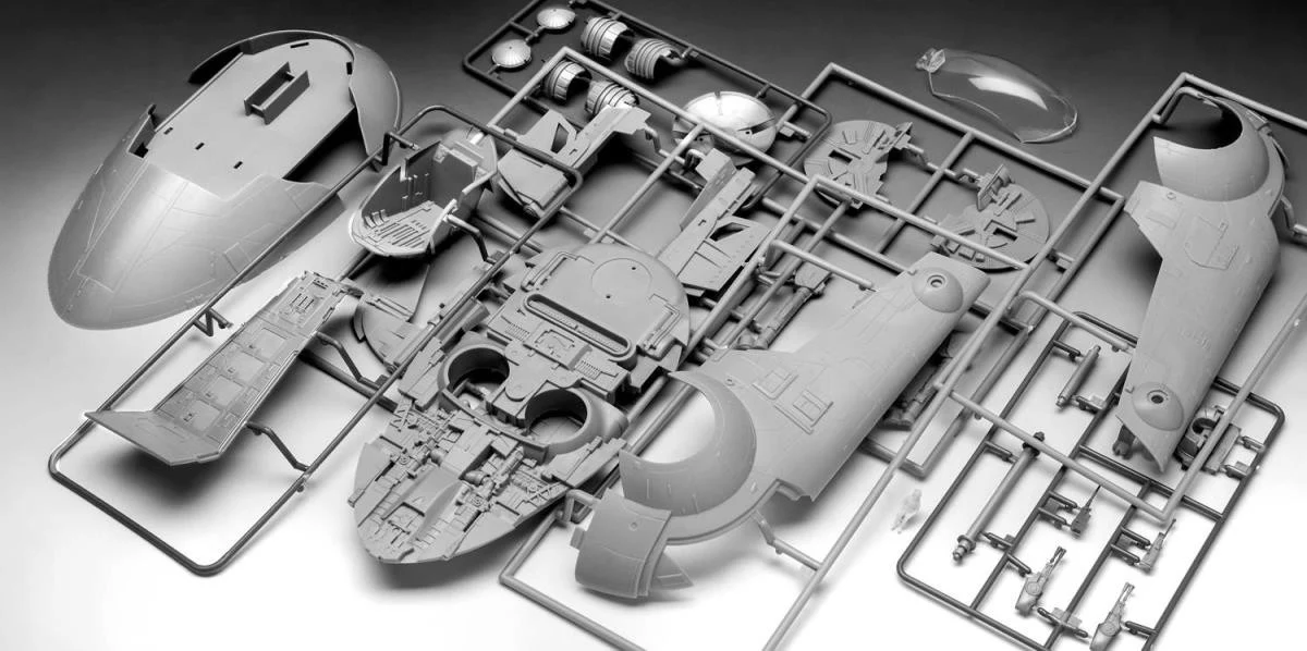06785 Star Wars The Mandalorian Boba Fett's Starship(1:88 Scale) Model Kit - Image 9