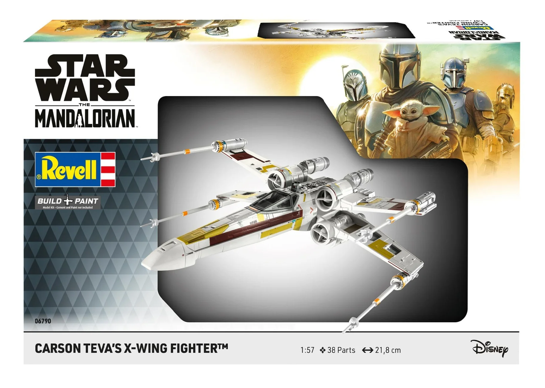 06790 Carson Teva's X-Wing Fighter: The Mandalorian Model Kit - Image 8