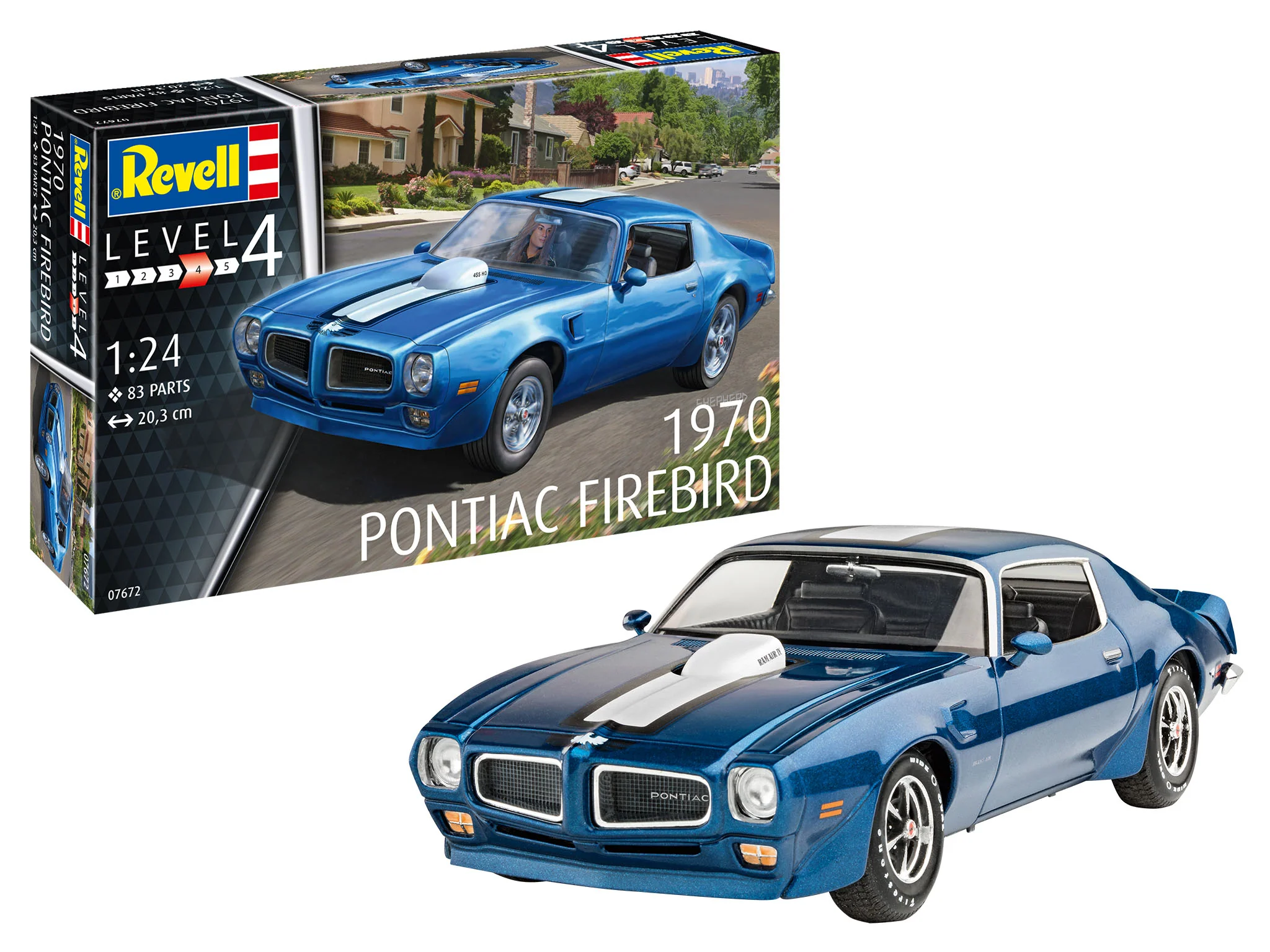 07672 1970 Pontiac Firebird (1:24 Scale) Model Kit