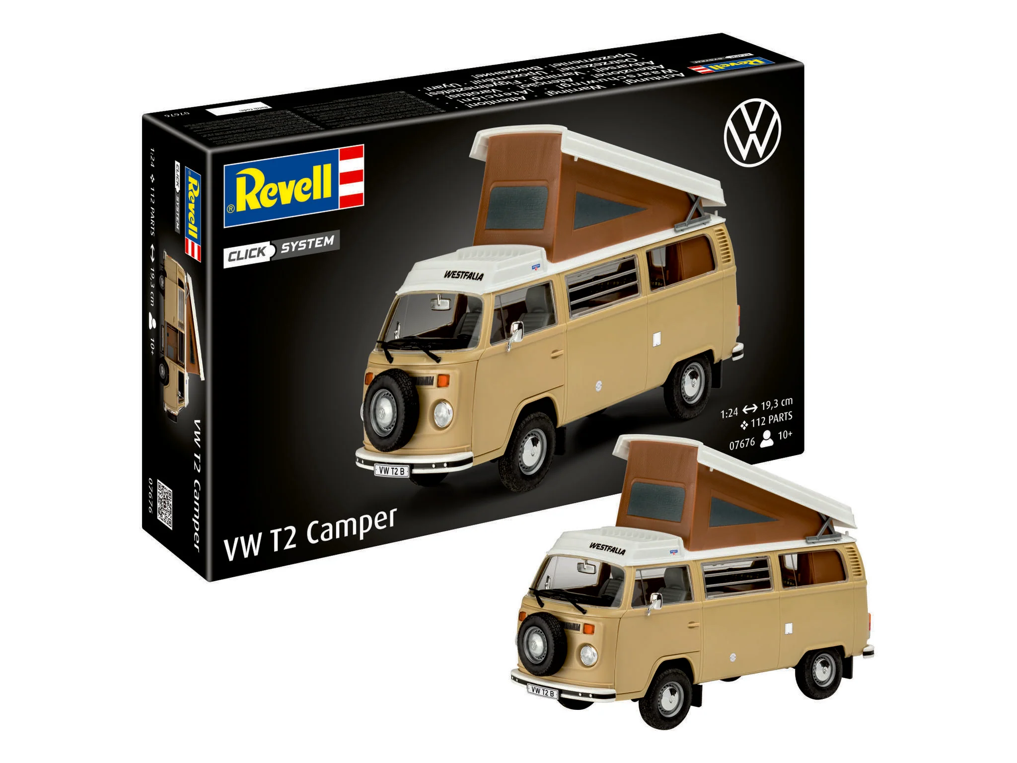 07676 VW T2 Camper (Click System) Model Kit