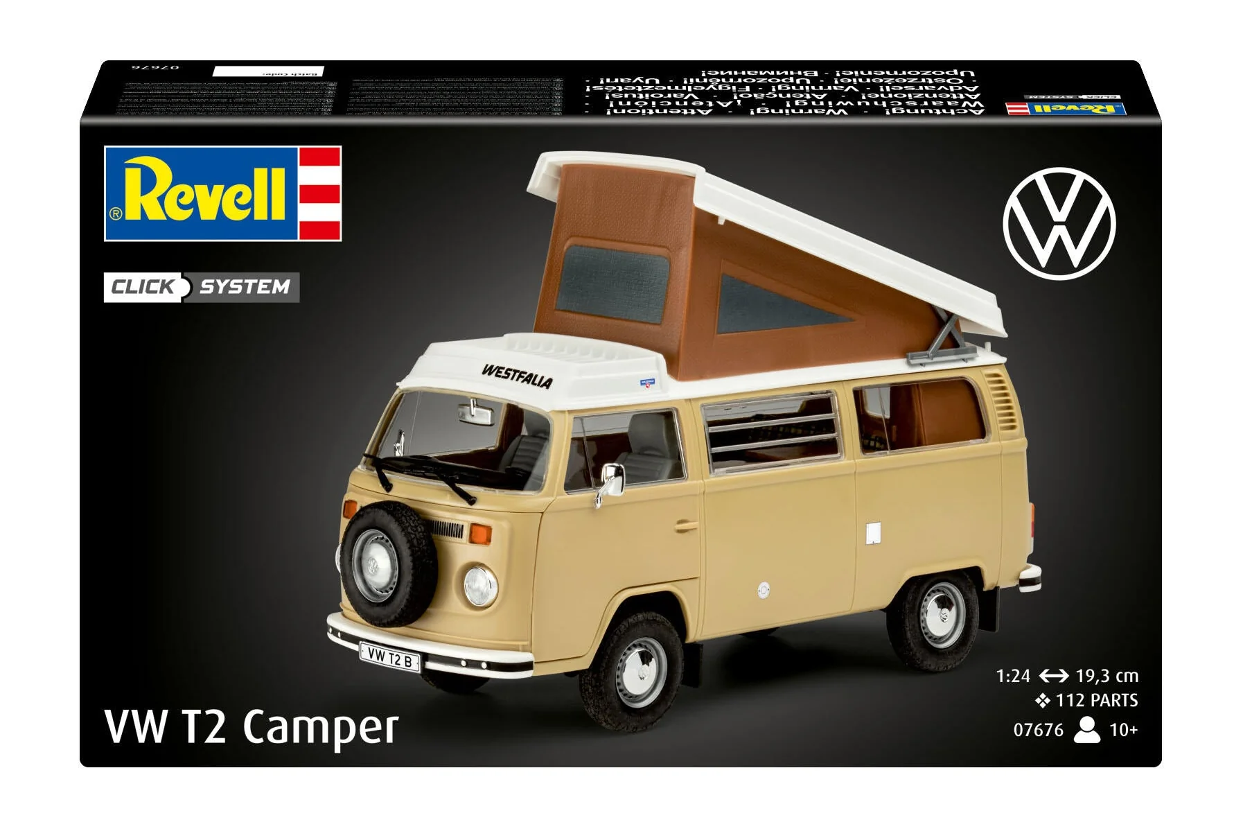 07676 VW T2 Camper (Click System) Model Kit - Image 8