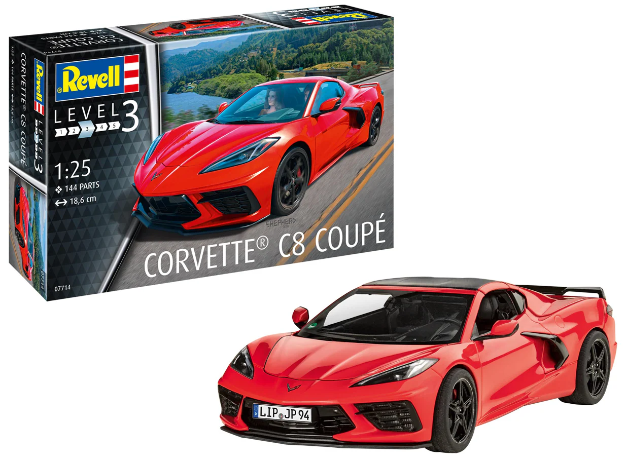 07714 Corvette C8 Coupe (1:24 Scale) Model Kit