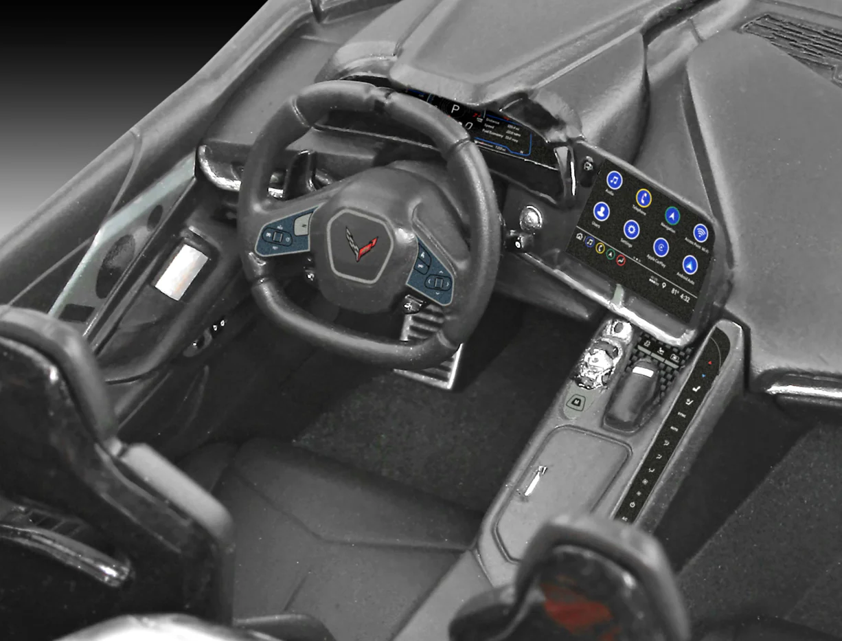 07714 Corvette C8 Coupe (1:24 Scale) Model Kit - Image 5