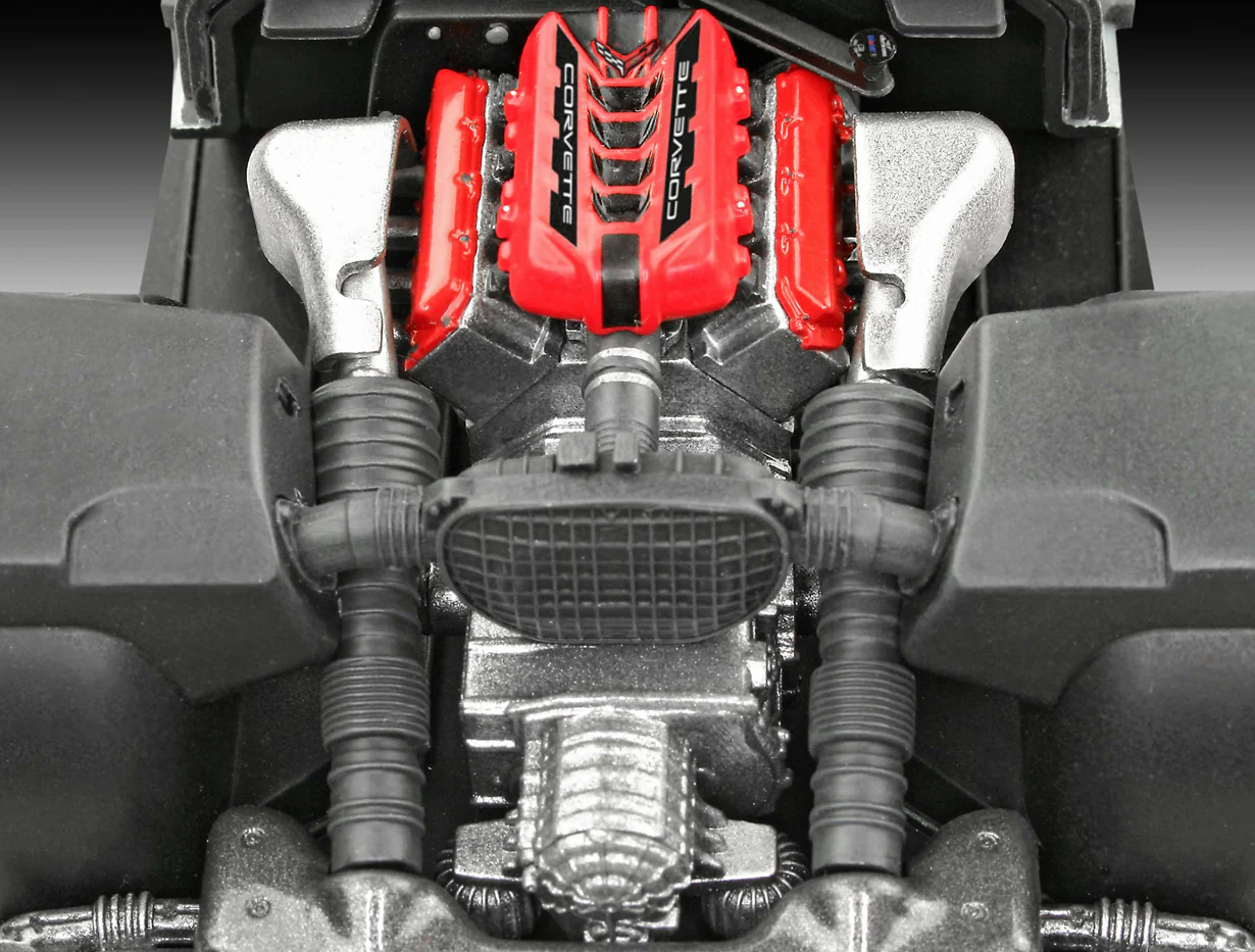 07714 Corvette C8 Coupe (1:24 Scale) Model Kit - Image 7