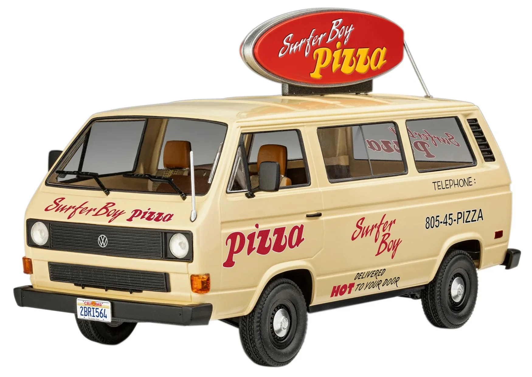 07725 VW T3 Bus "Surfer Boy": Stranger Things Model Kit - Image 2