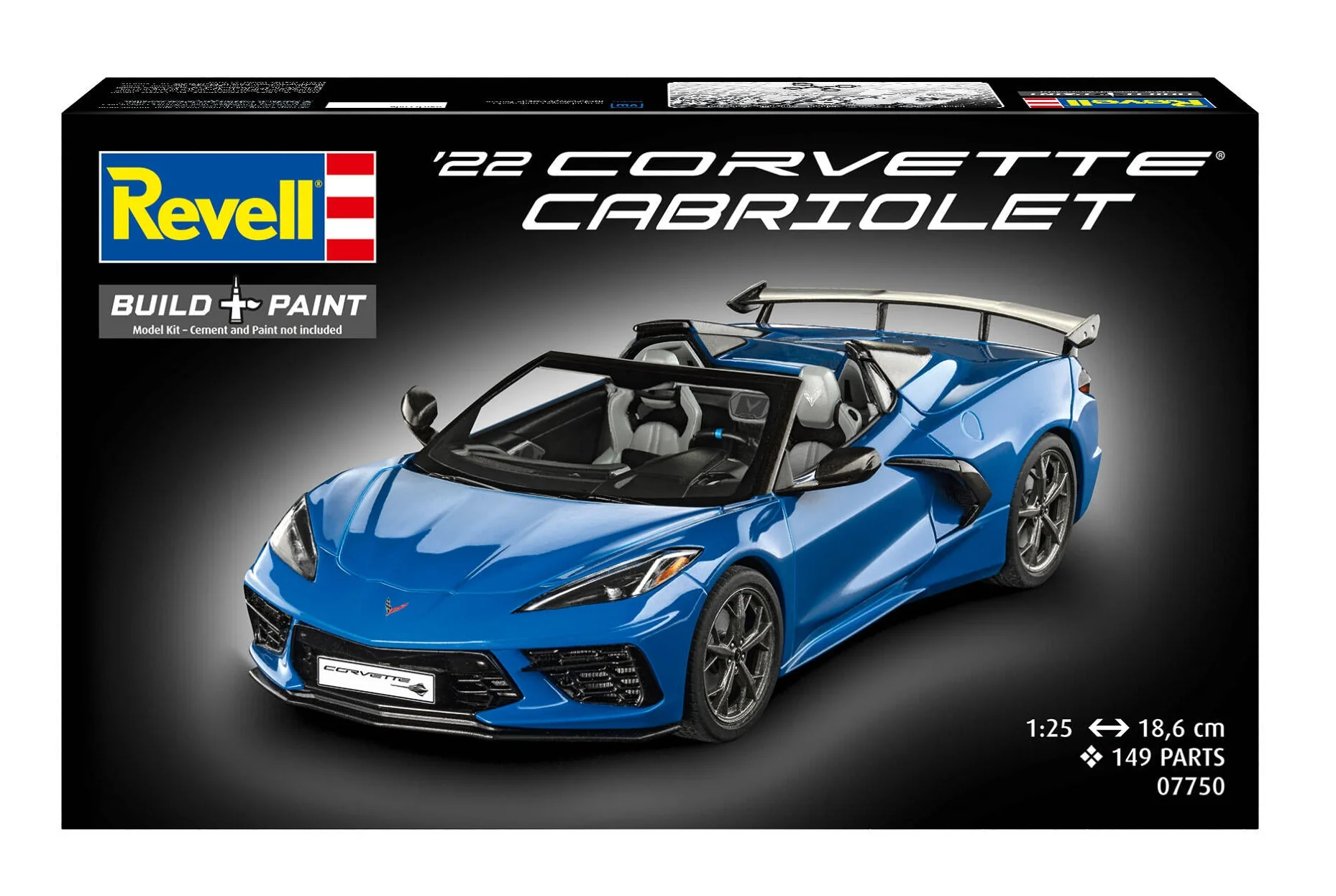 07750 Corvette C8 Cabriolet Model Kit - Image 8