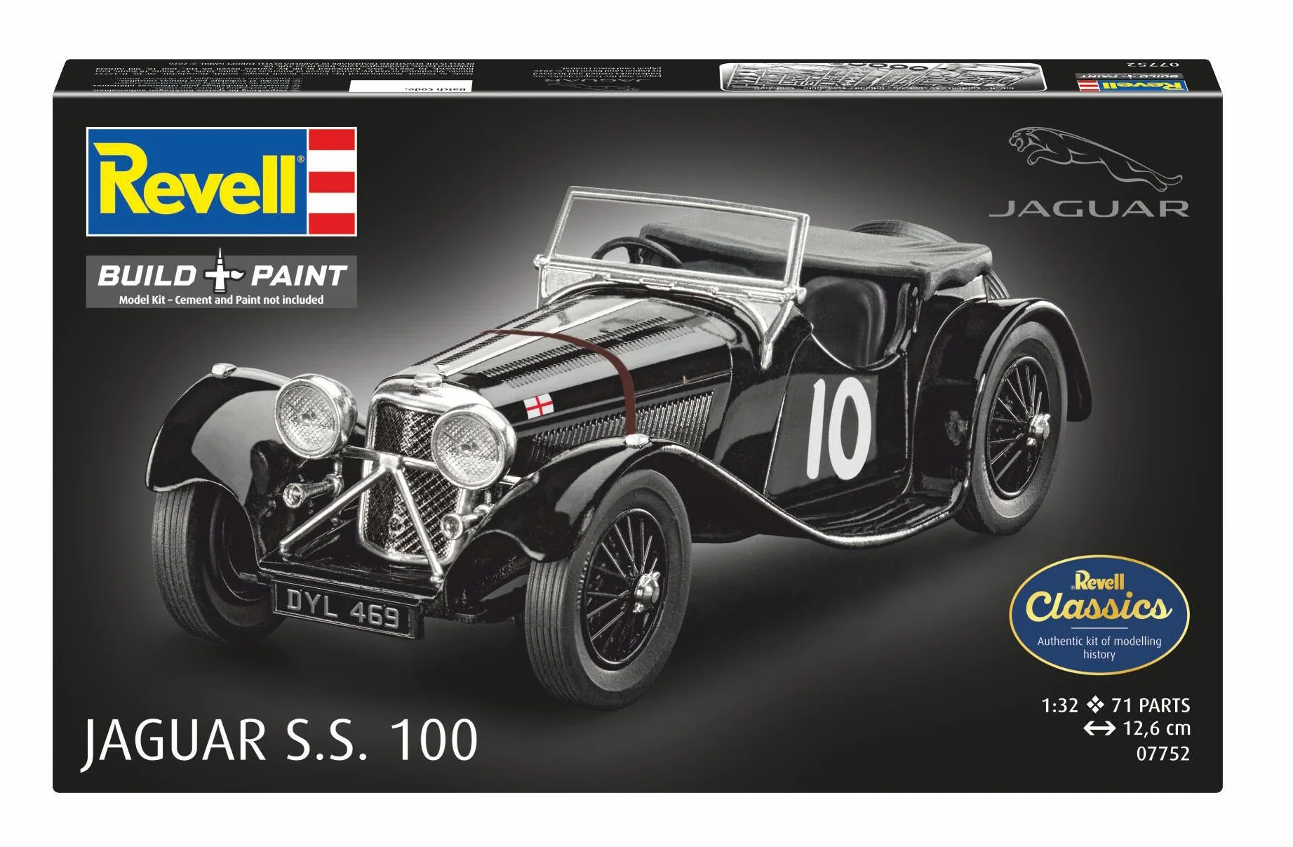 07752 Jaguar SS 100 Model Kit - Image 8