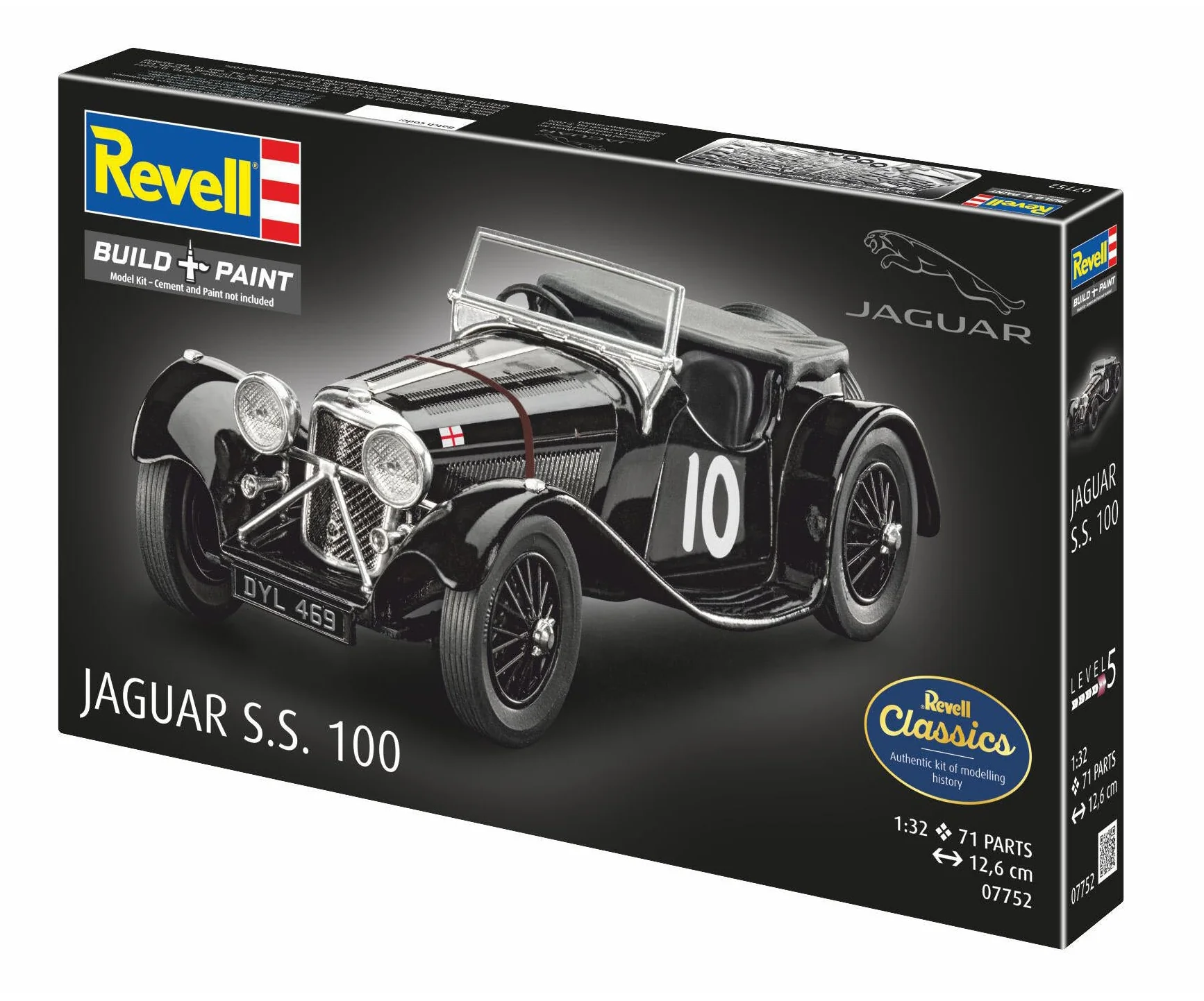 07752 Jaguar SS 100 Model Kit - Image 9