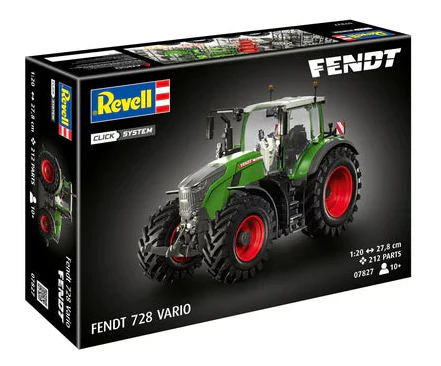 07827 Fendt 728 Vario Tractor (easy-click) Model Kit - Image 3