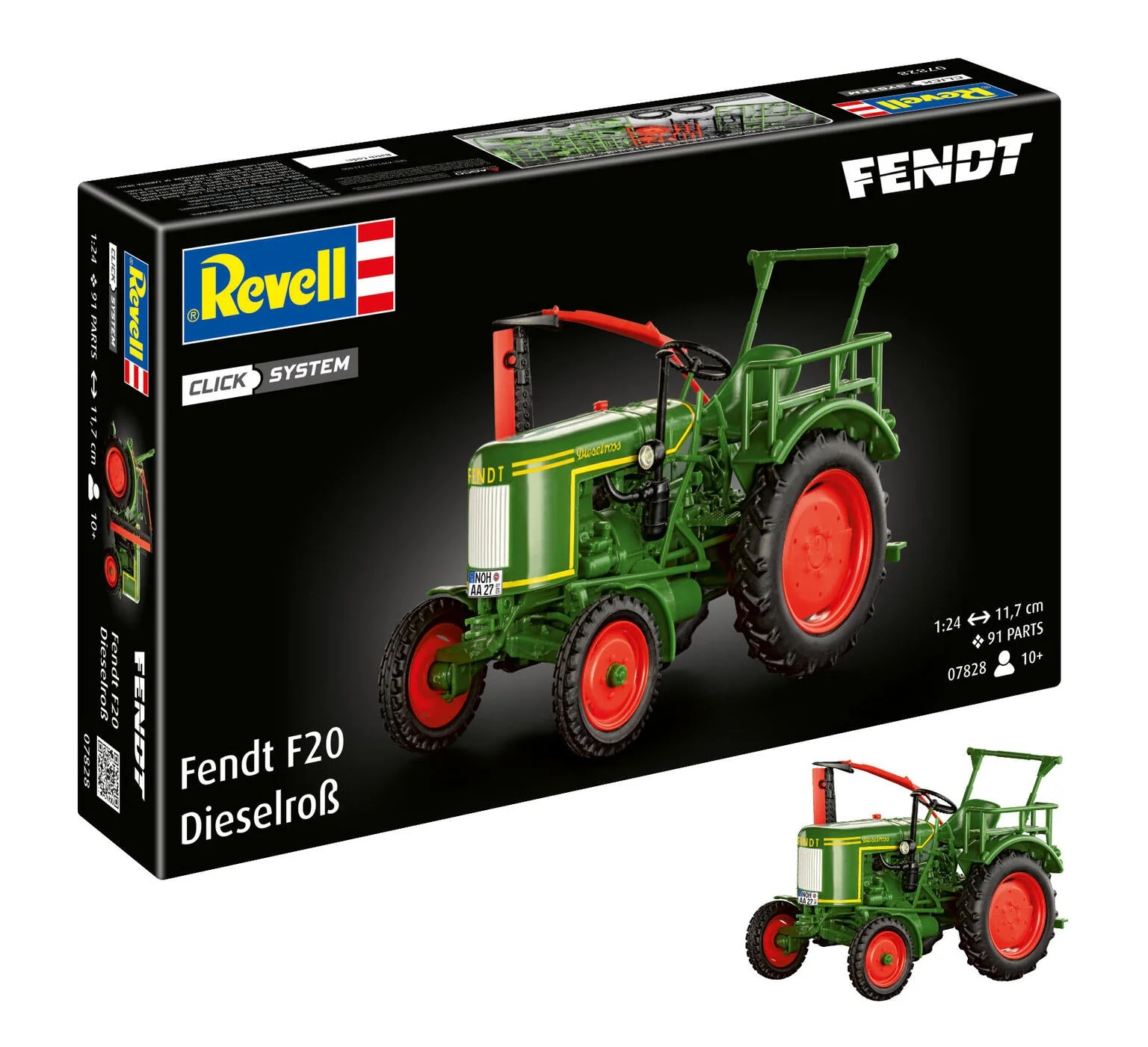 07828 Fendt F20 Dieselroß Tractor (Click System) Model Kit