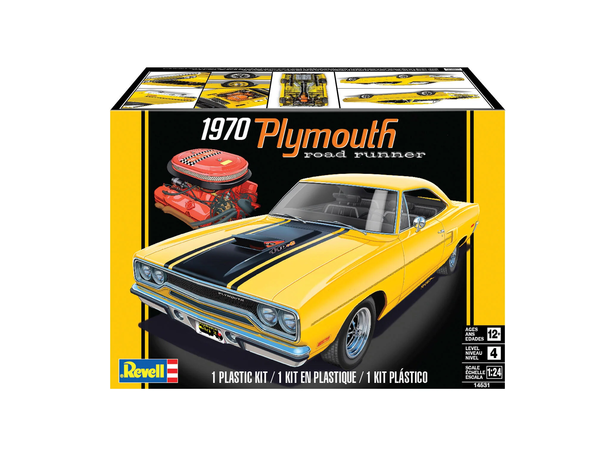 14531 1970 Plymouth Road Runner Model Kit - Image 8