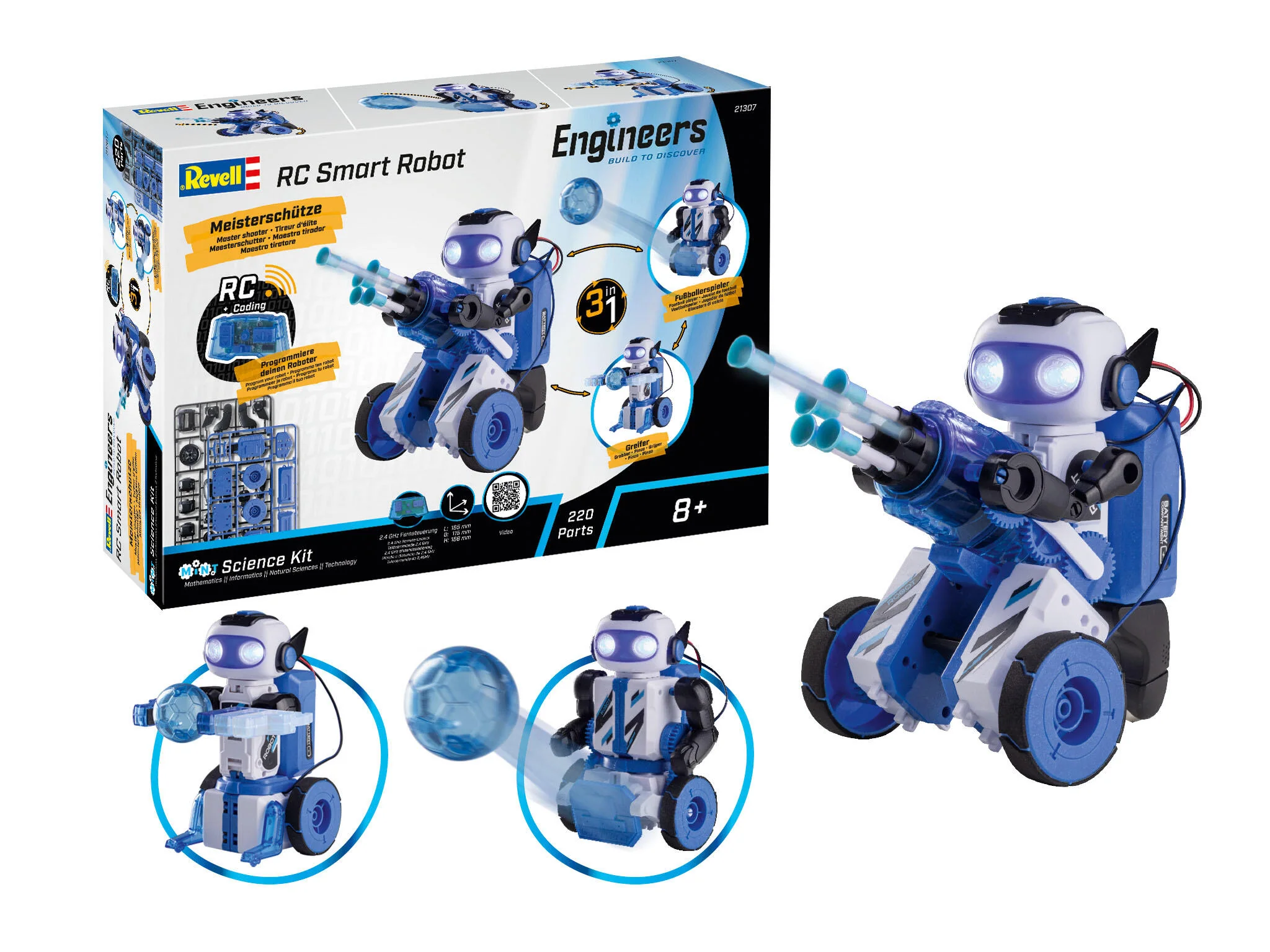 21307 RC Smart Robot 3in1 Revell Engineers Model Kit