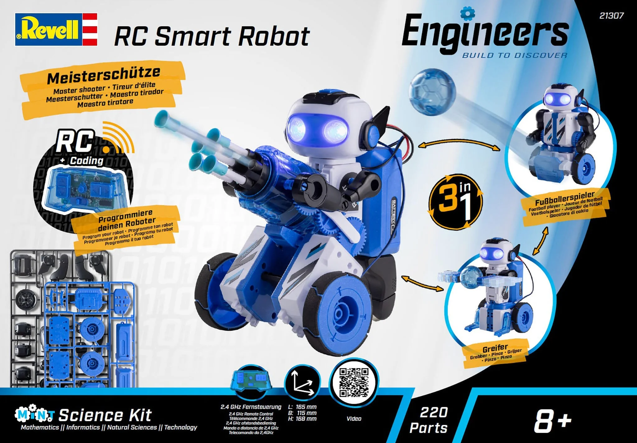 21307 RC Smart Robot 3in1 Revell Engineers Model Kit - Image 2
