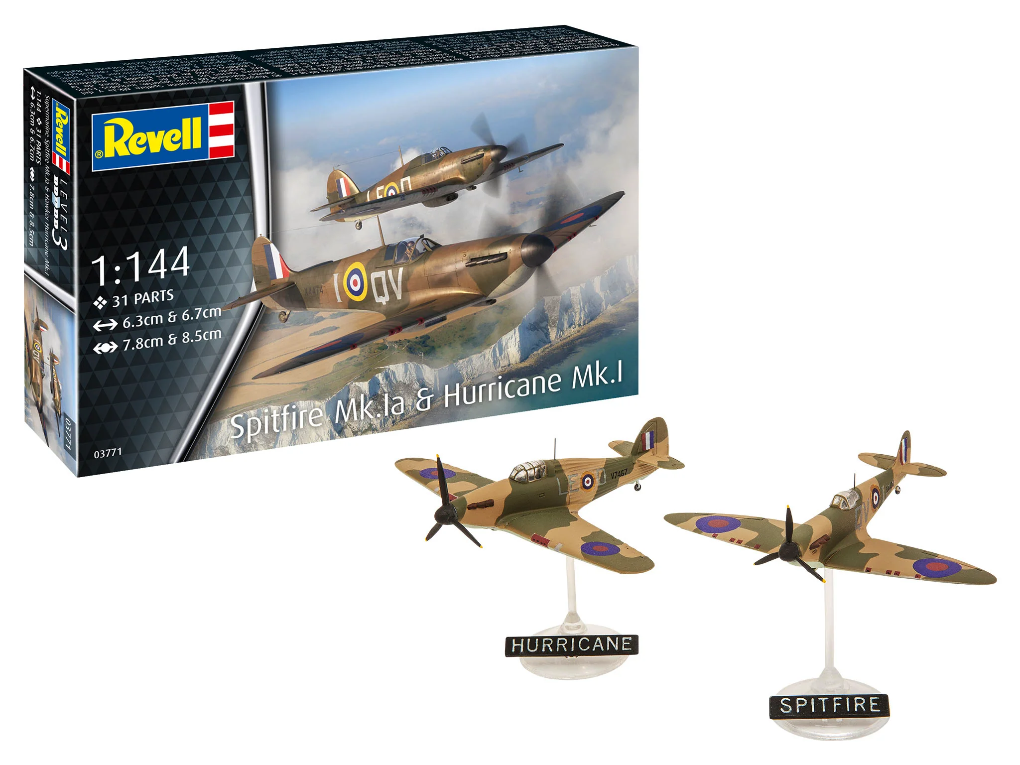 63771 Model Set Spitfire Mk.Ia & Hurricane Mk.I