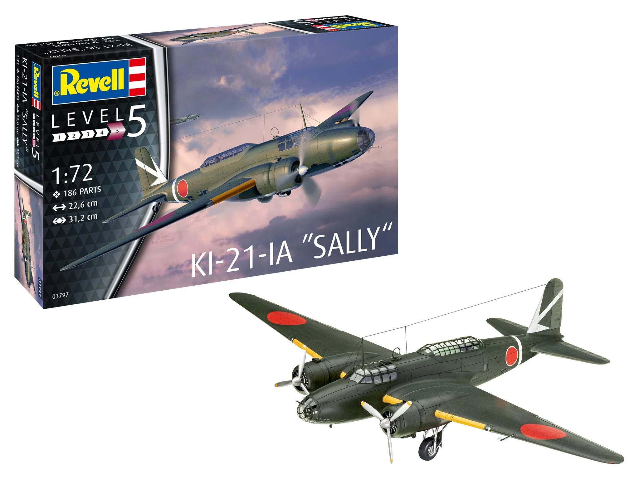 63797 Model Set Ki-21-la "Sally" Model Kit