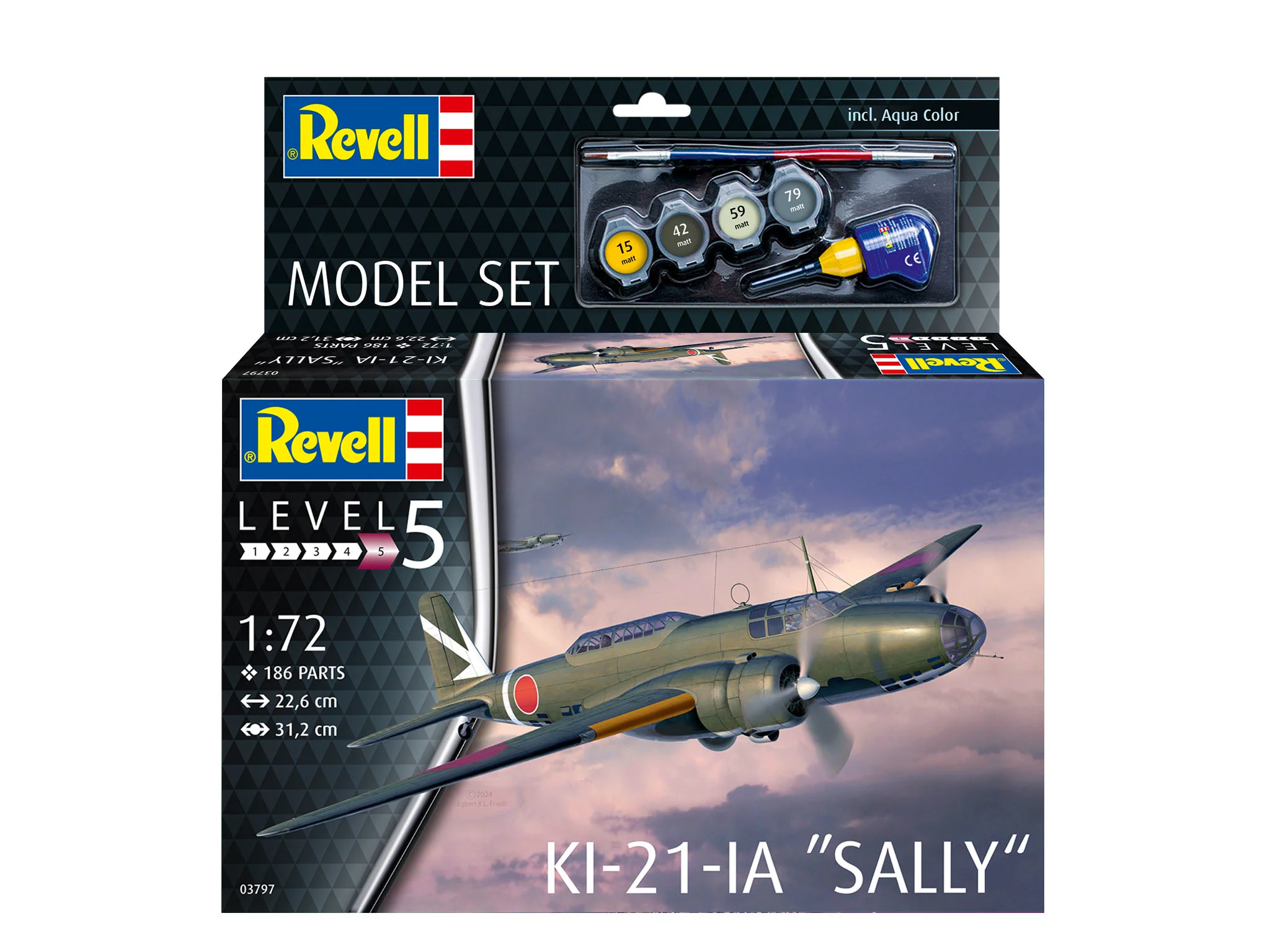 63797 Model Set Ki-21-la "Sally" Model Kit - Image 9