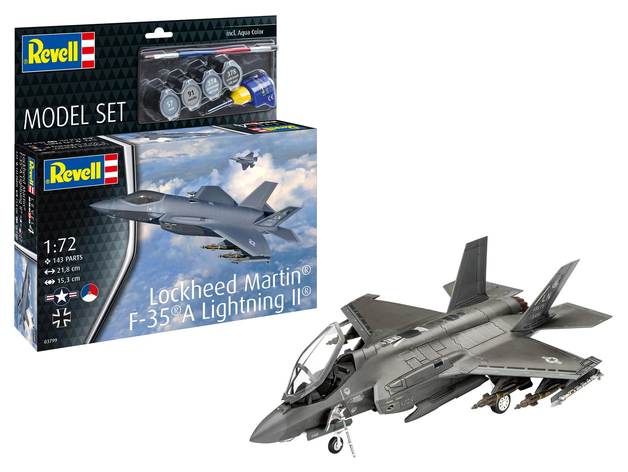 63799 Model Set Lockheed Martin® F-35®A Lightning II® Model Kit