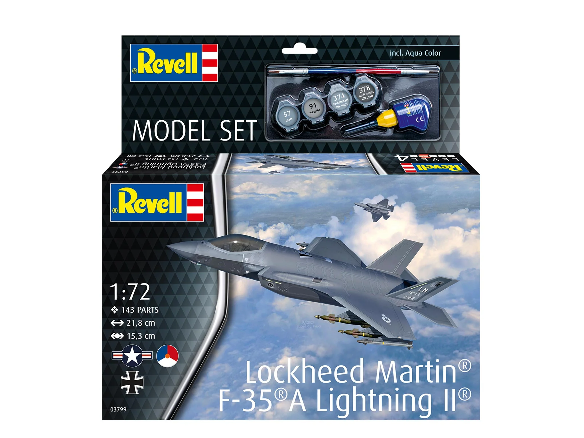 63799 Model Set Lockheed Martin® F-35®A Lightning II® Model Kit - Image 9