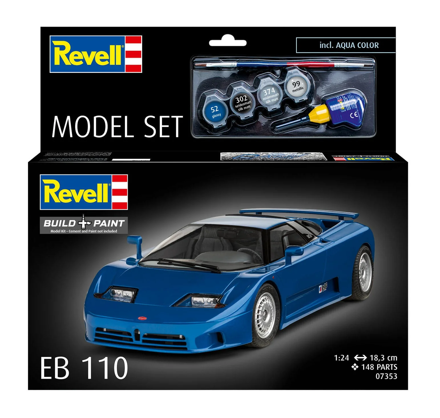 67353 Model Set Bugatti EB110 Model Kit - Image 7