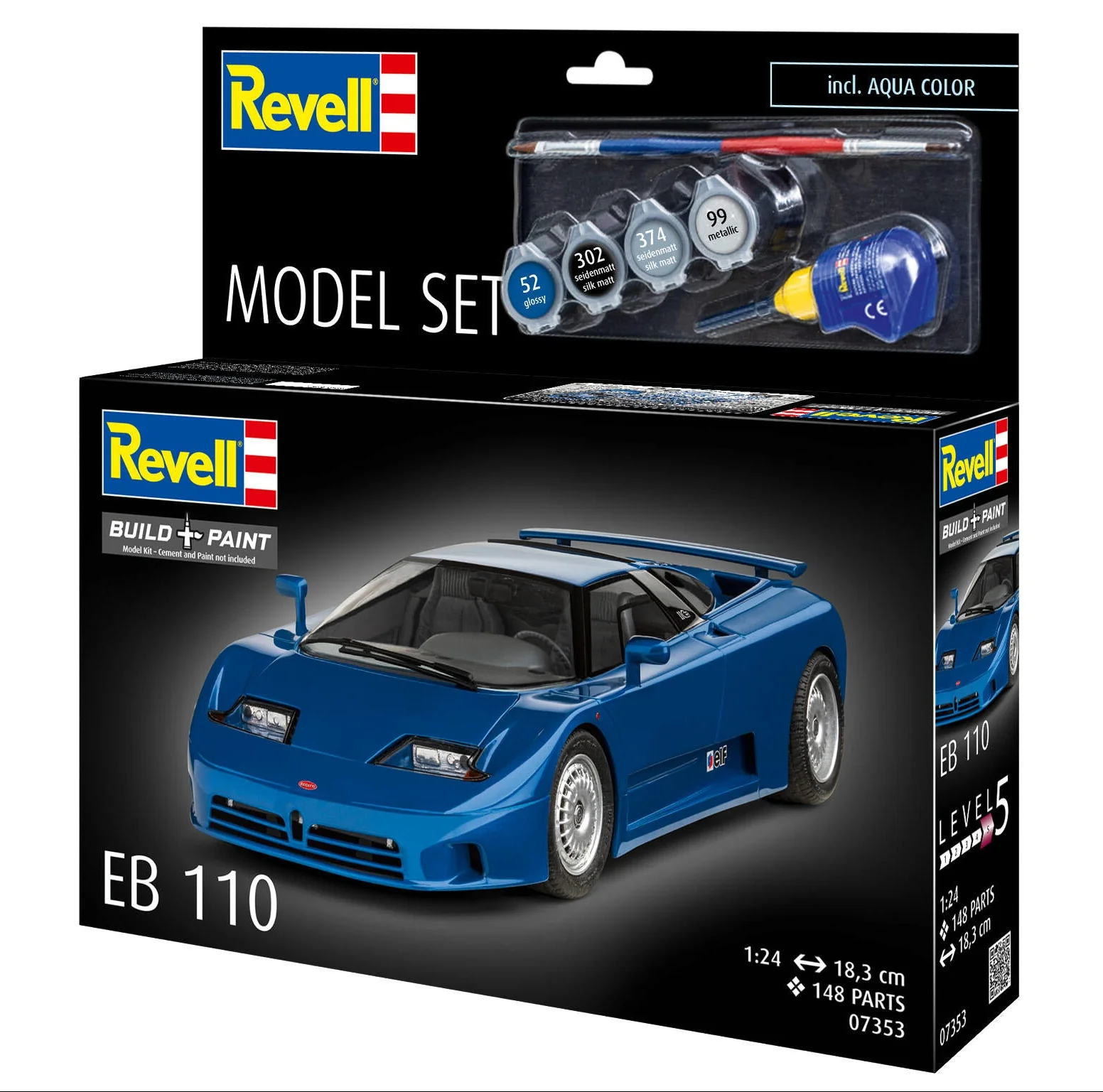 67353 Model Set Bugatti EB110 Model Kit - Image 8