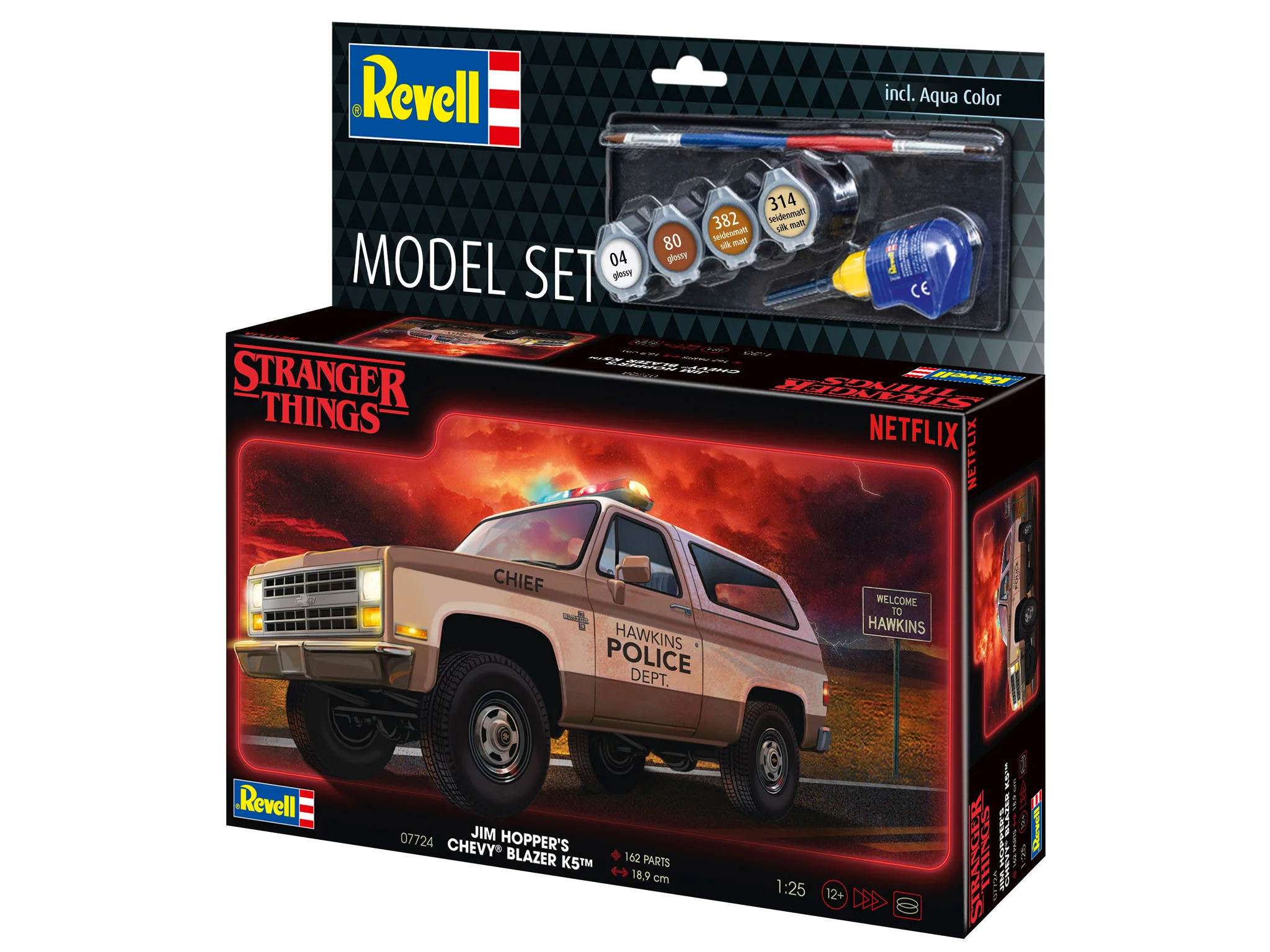 67724 Model Set 1985 Chevrolet K5 Blazer: Stranger Thing Model Kit - Image 9