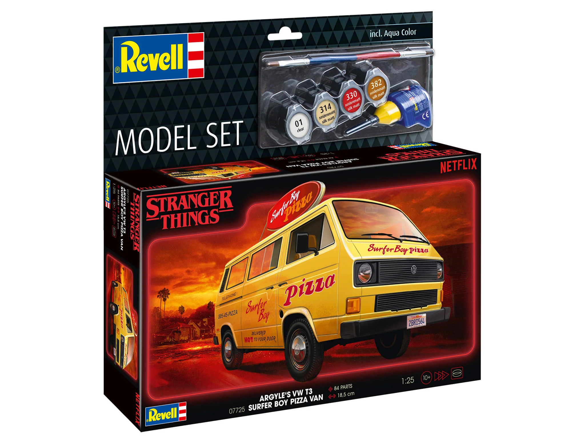67725 Model Set VW T3 Bus "Surfer Boy": Stranger Things Model Kit - Image 12