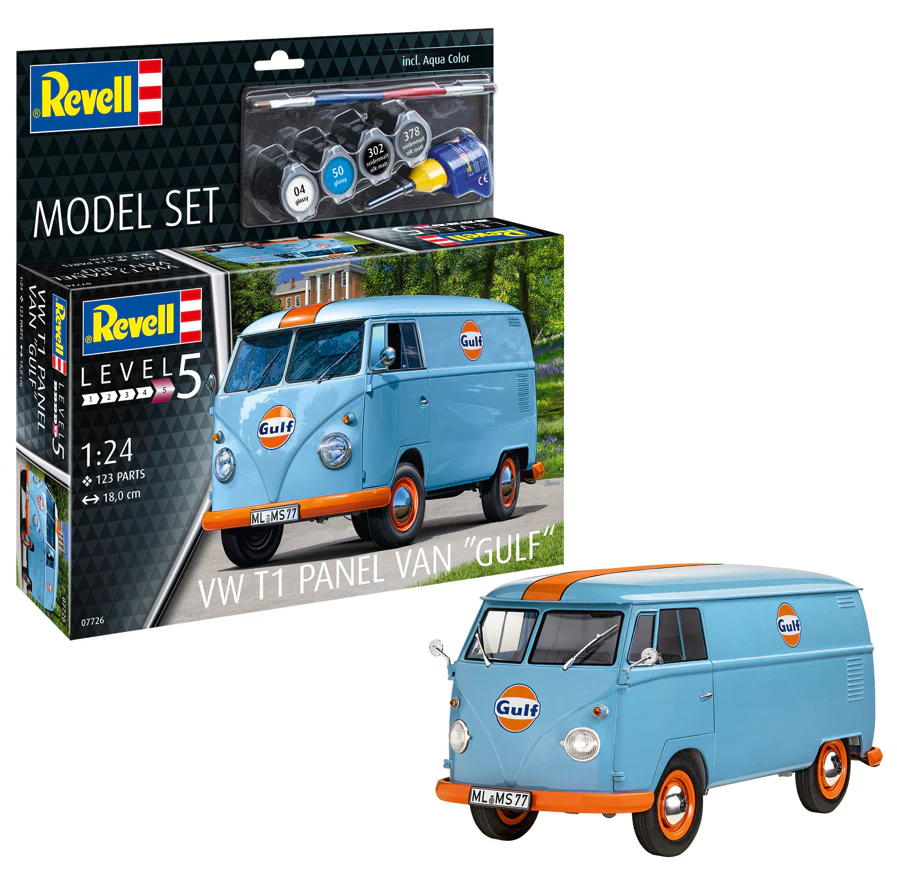 67726 Model Set VW T1 Panel Van (Gulf Decoration) Model Kit