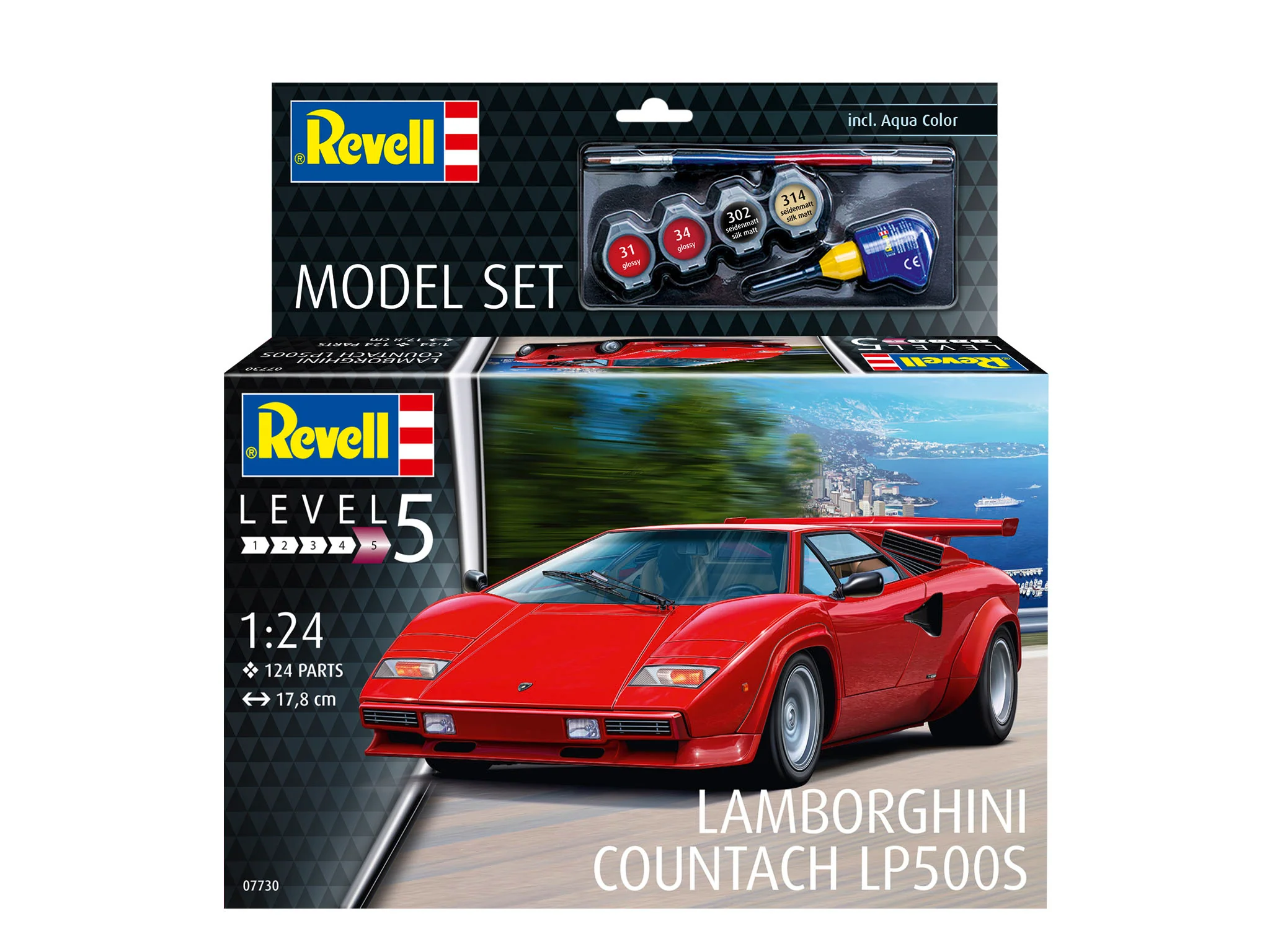 67730 Model Set Lamborghini Countach LP500S Model Kit - Image 10