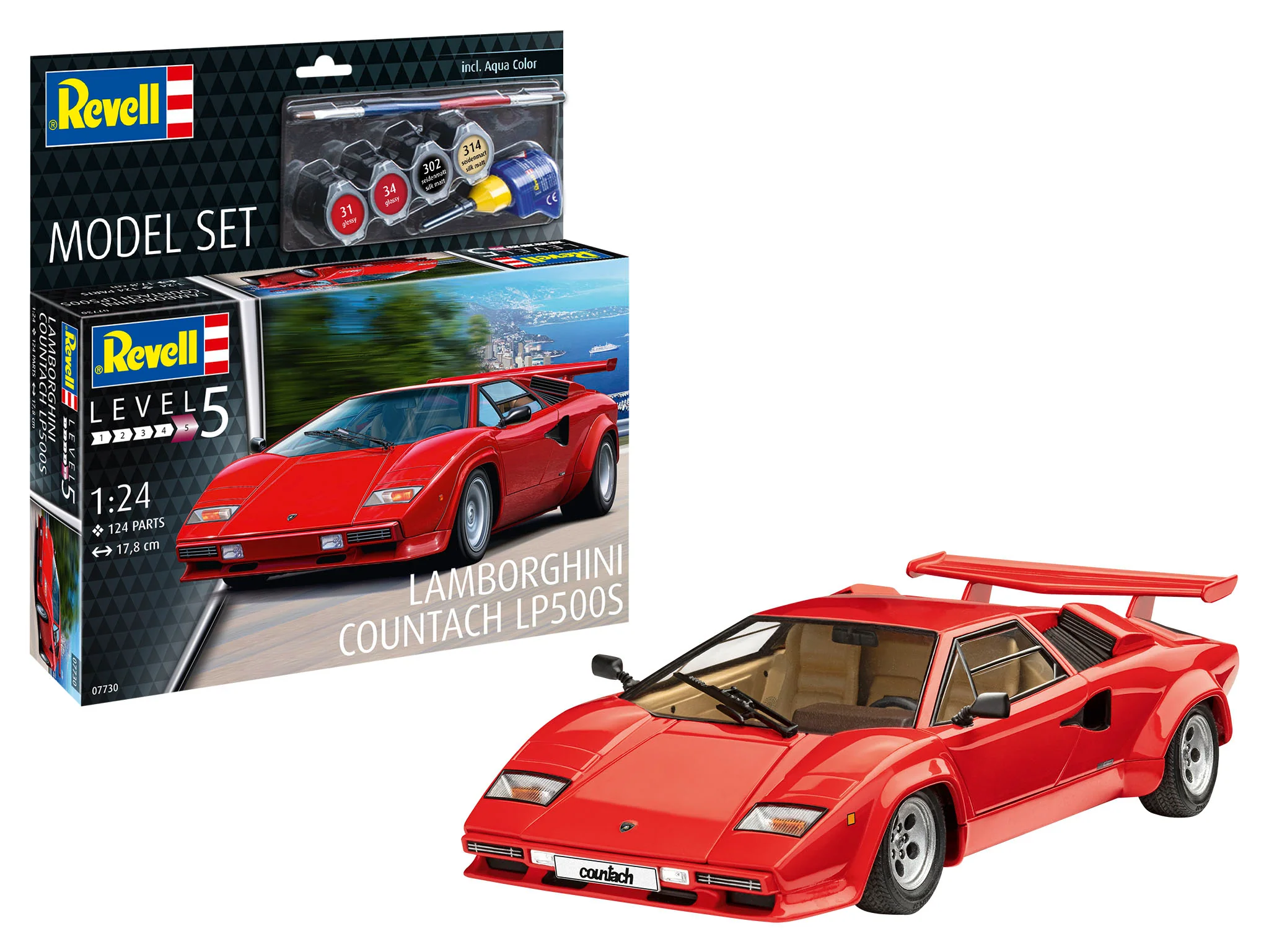 67730 Model Set Lamborghini Countach LP500S Model Kit - Image 2