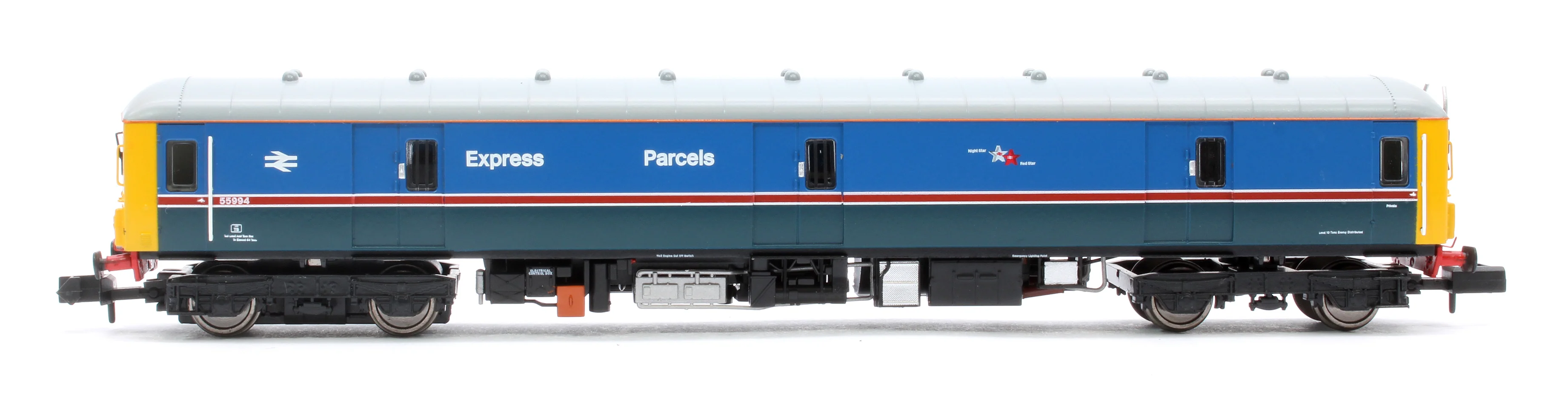 Class 128 55994 Express Parcels 2-tone blue livery with plated over corridors Diesel Locomotive - Image 2