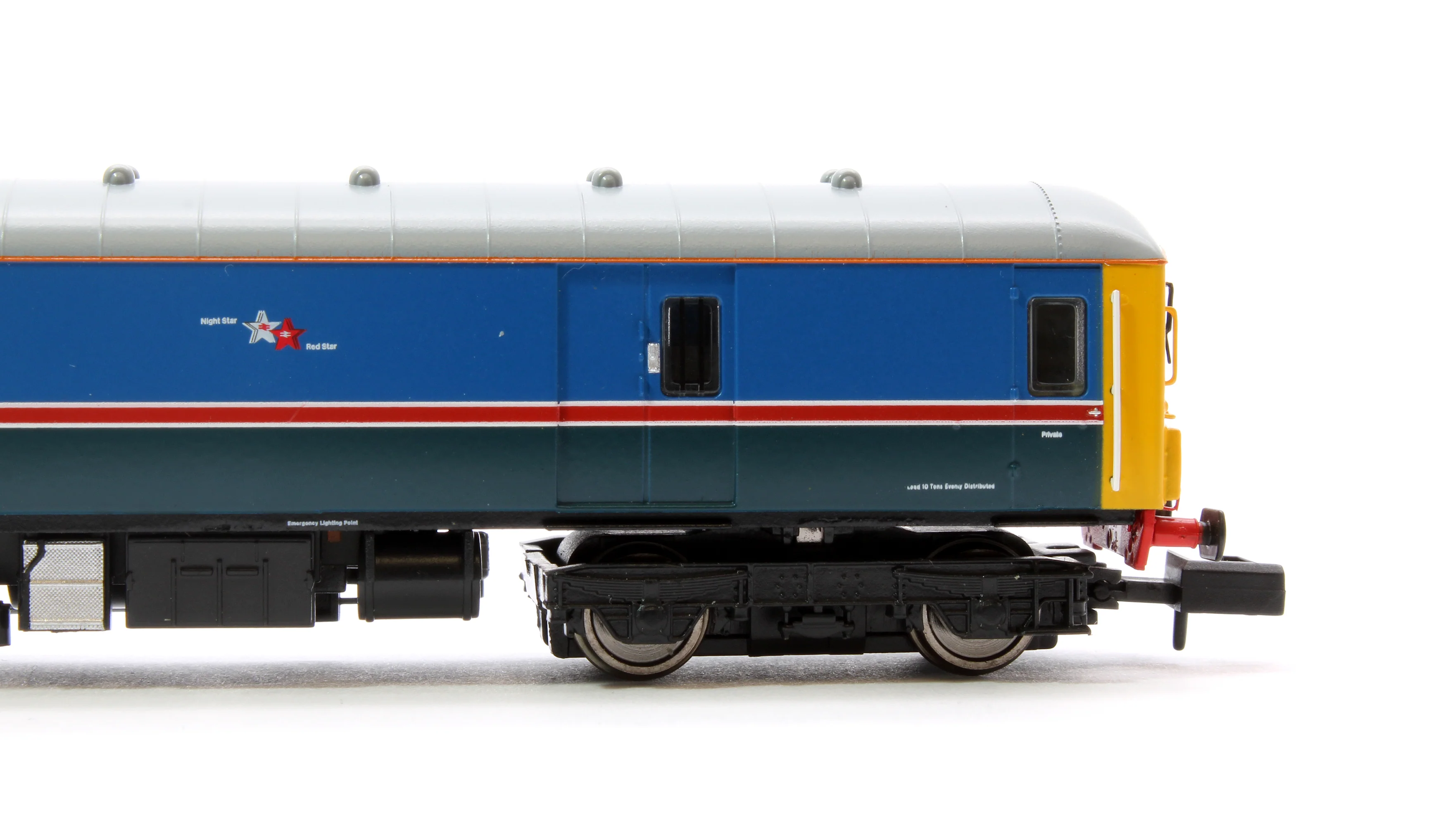 Class 128 55994 Express Parcels 2-tone blue livery with plated over corridors Diesel Locomotive - Image 5