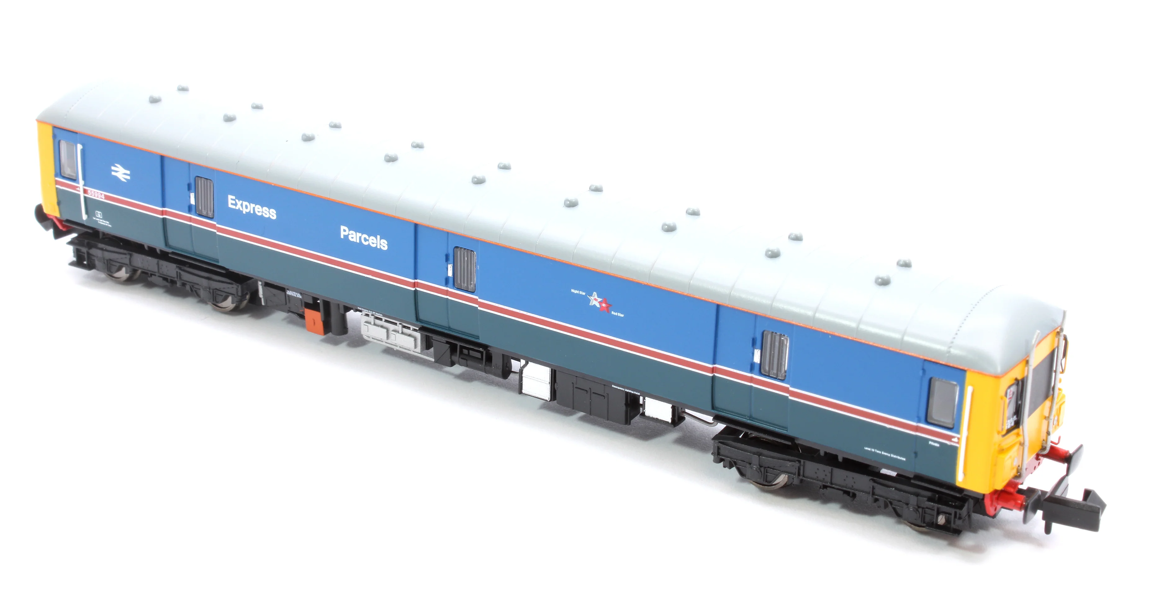 Class 128 55994 Express Parcels 2-tone blue livery with plated over corridors Diesel Locomotive - Image 7