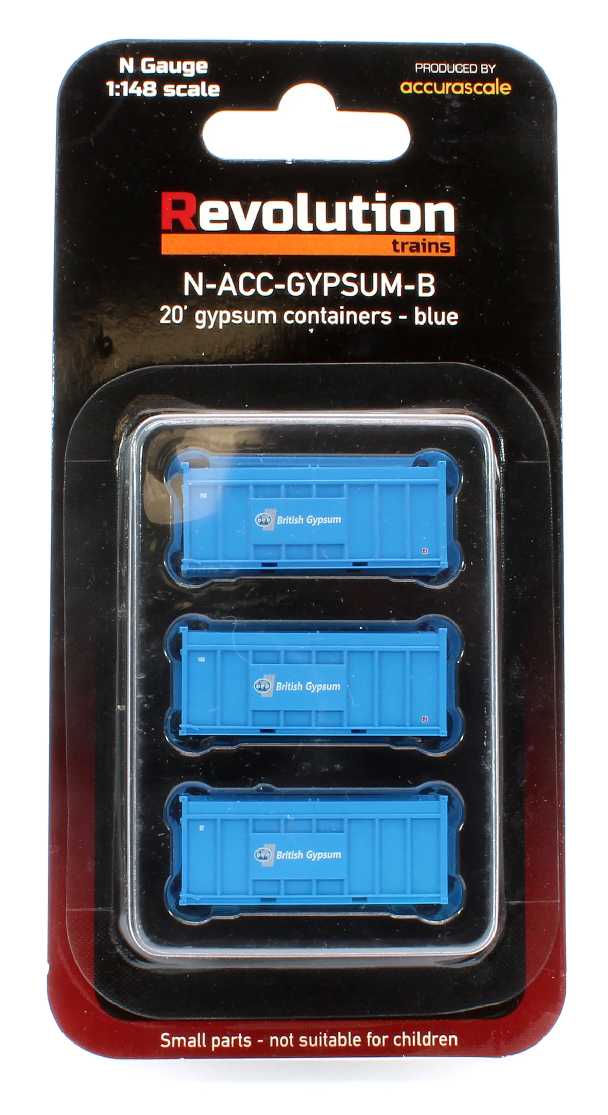 N-ACC-GYPSUM-B Pack of 3 Gypsum 20' Containers - Blue Containers