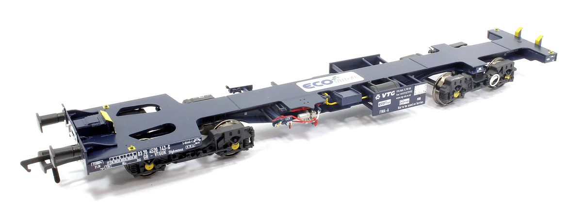 Ecofret FWA Container Flat Triple Set - GBR blue with large Ecofret branding on deck - Image 7