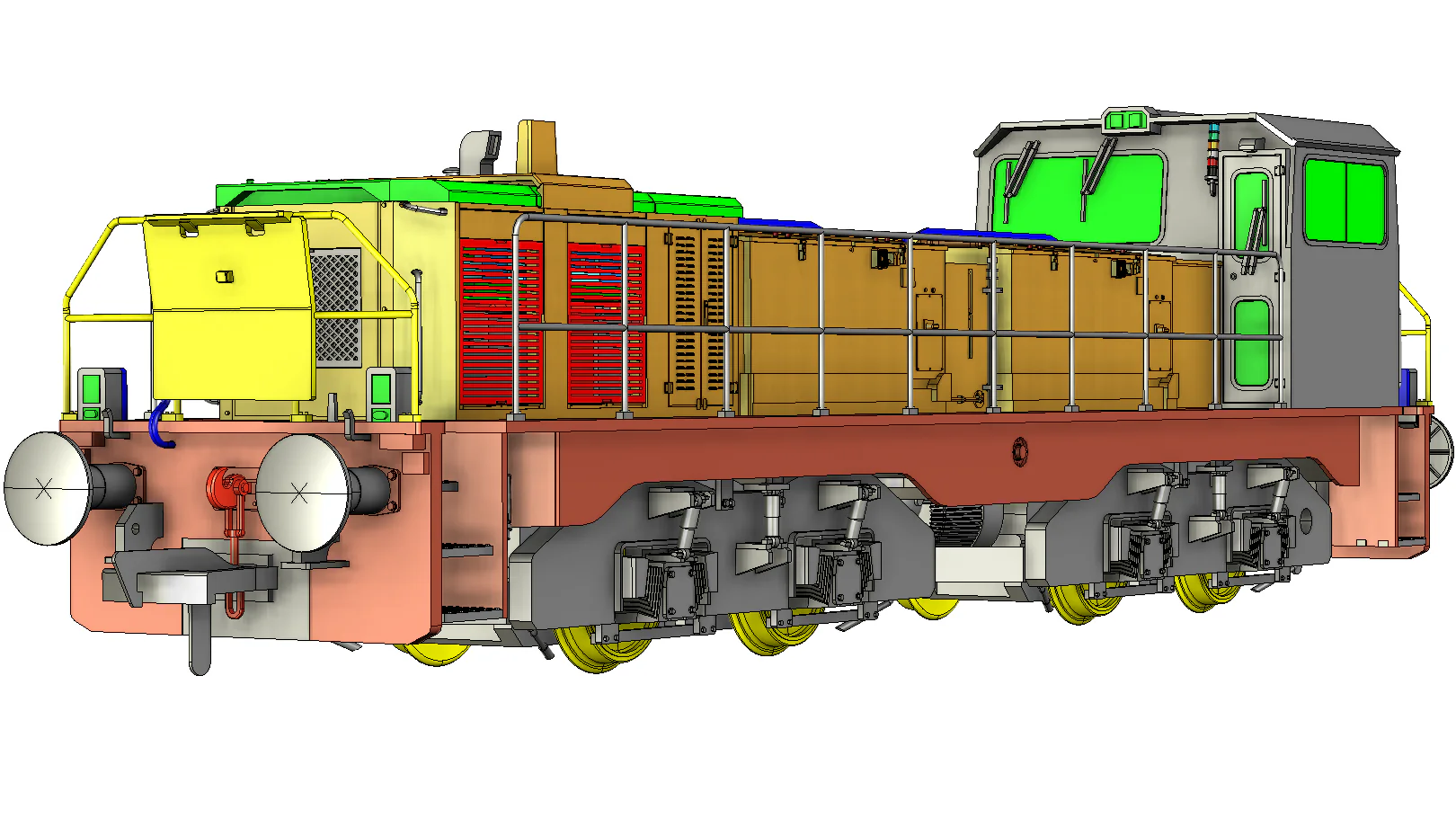 RT-CBD90-TS-A Clayton Class 18 / CBD90 Tata Steel Hybrid Battery Diesel Locomotive No.931 (Version A) - Image 13