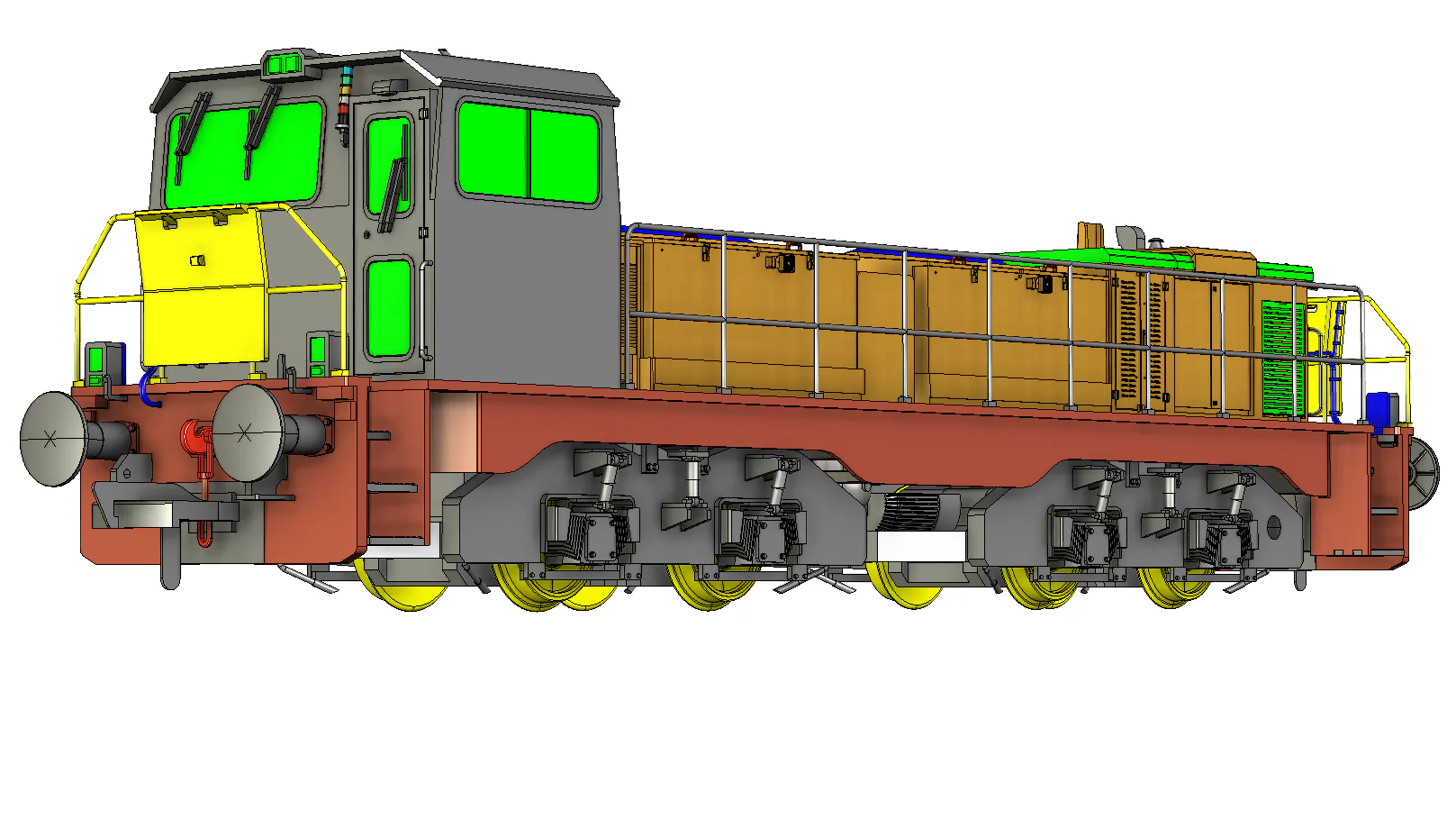 RT-CBD90-TS-B-SF Clayton Class 18 / CBD90 Tata Steel Hybrid Battery Diesel Locomotive No.932 (Version B) DCC Sound - Image 11